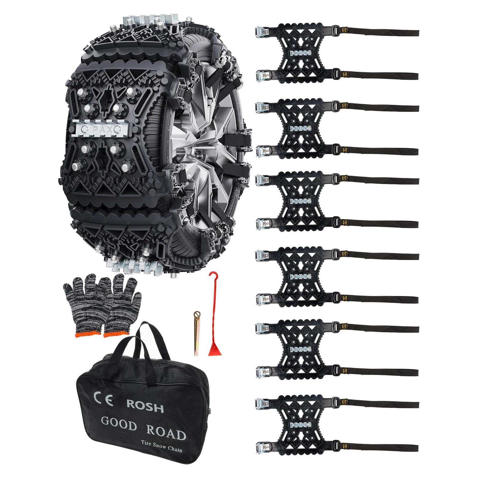 Cadenas de Nieve KYX para Neumáticos 22-28 cm - 6 Pcs