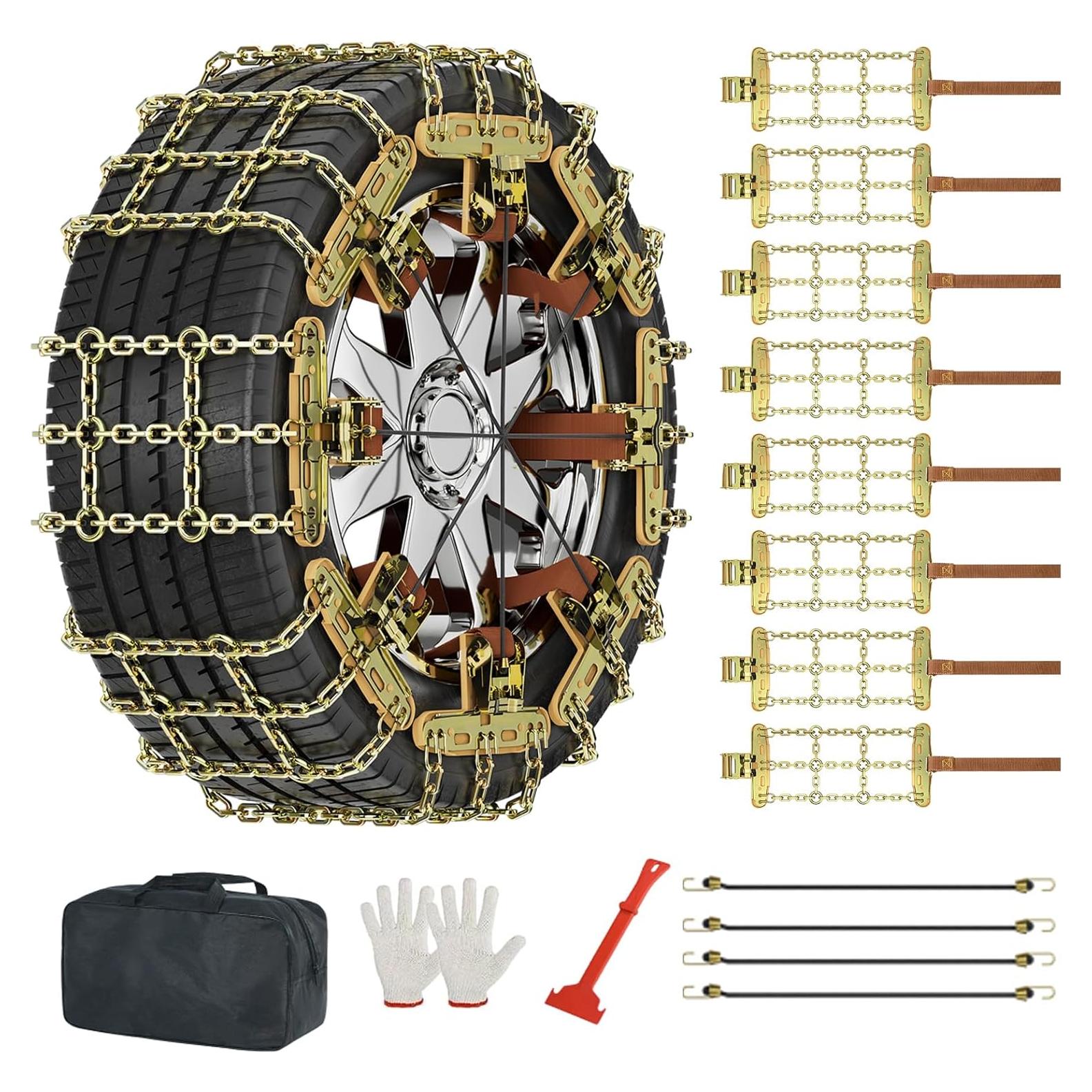 Cadenas de Nieve LILYPELLE YT 8 Paquete para Neumáticos 215-285mm