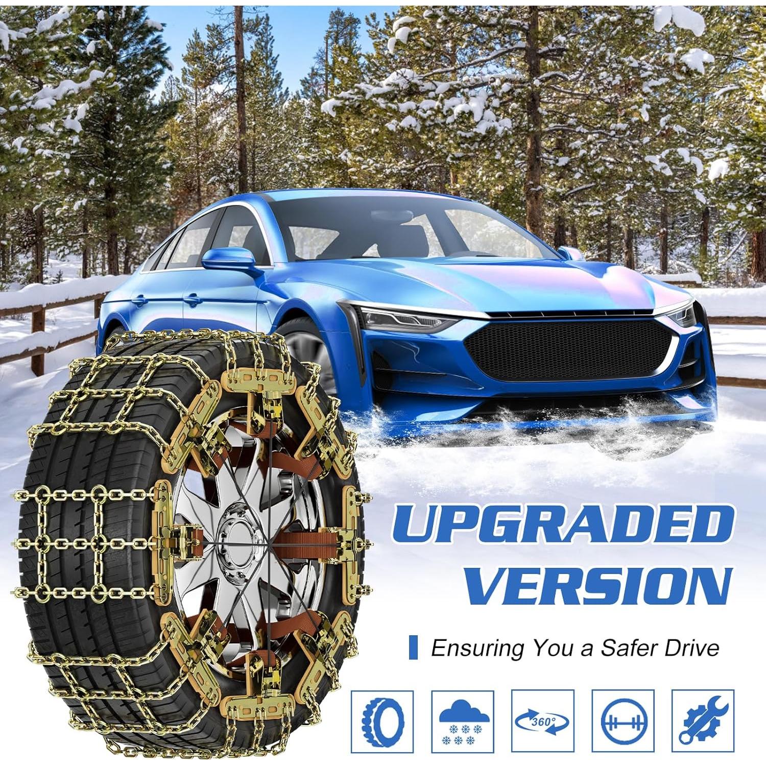 Cadenas de Nieve LILYPELLE YT 8 Paquete para Neumáticos 215-285mm