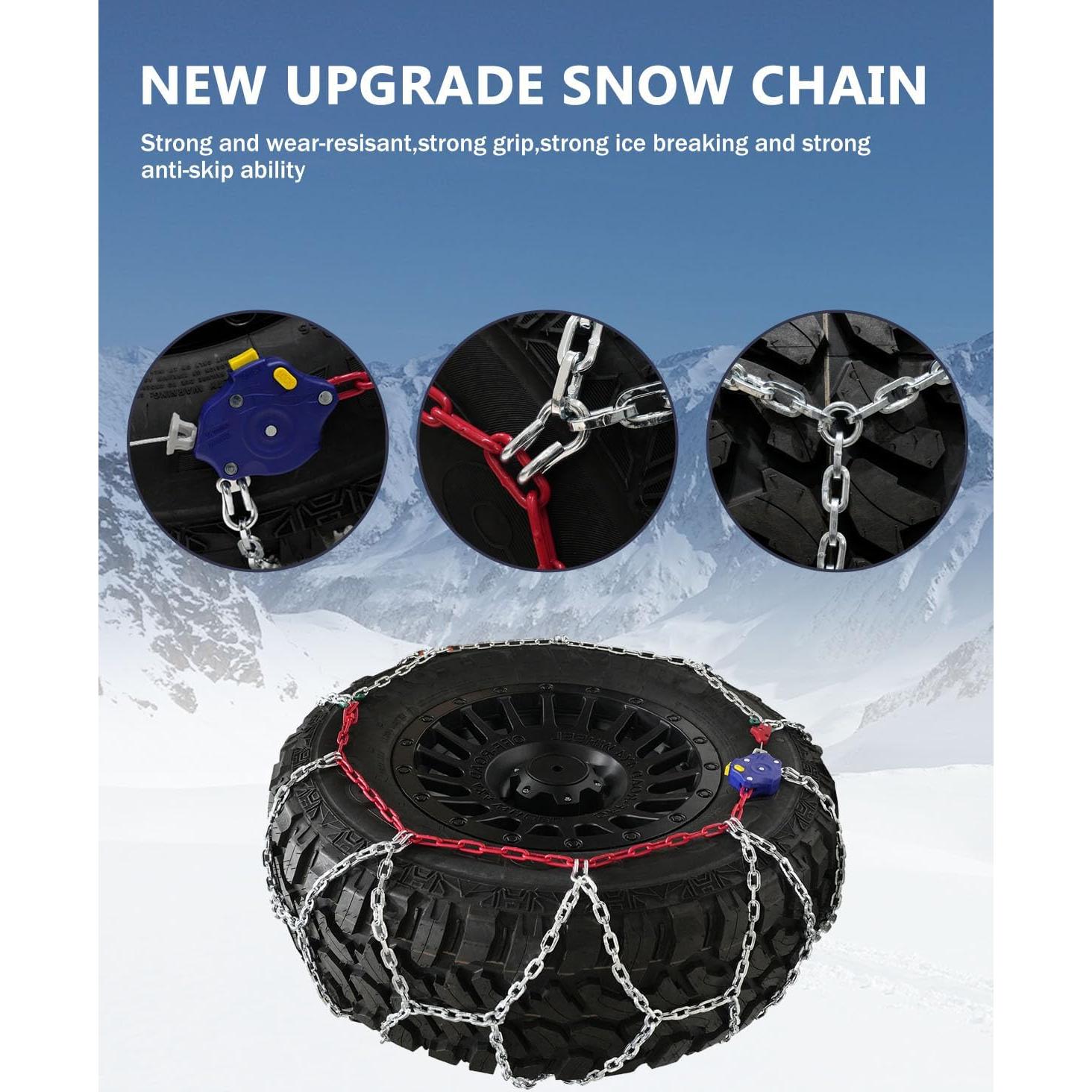 Cadenas de Nieve SCITOO 180181 para SUV y Camiones - Juego de 2