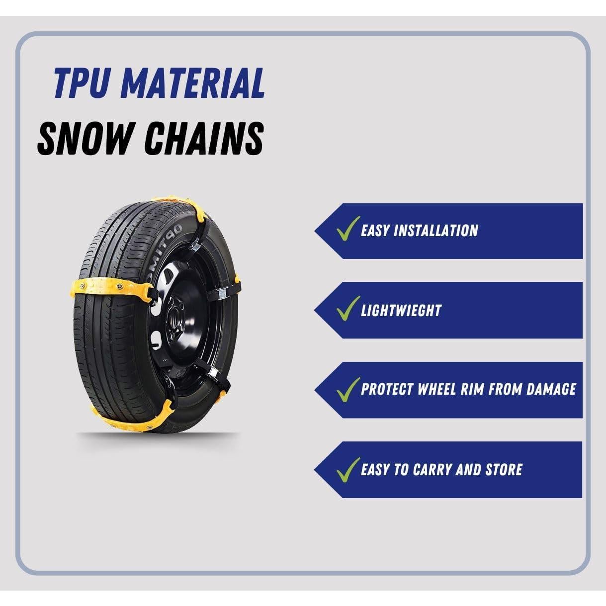 Cadenas de Nieve Antideslizantes Jeremywell 10 Piezas SUV Coches