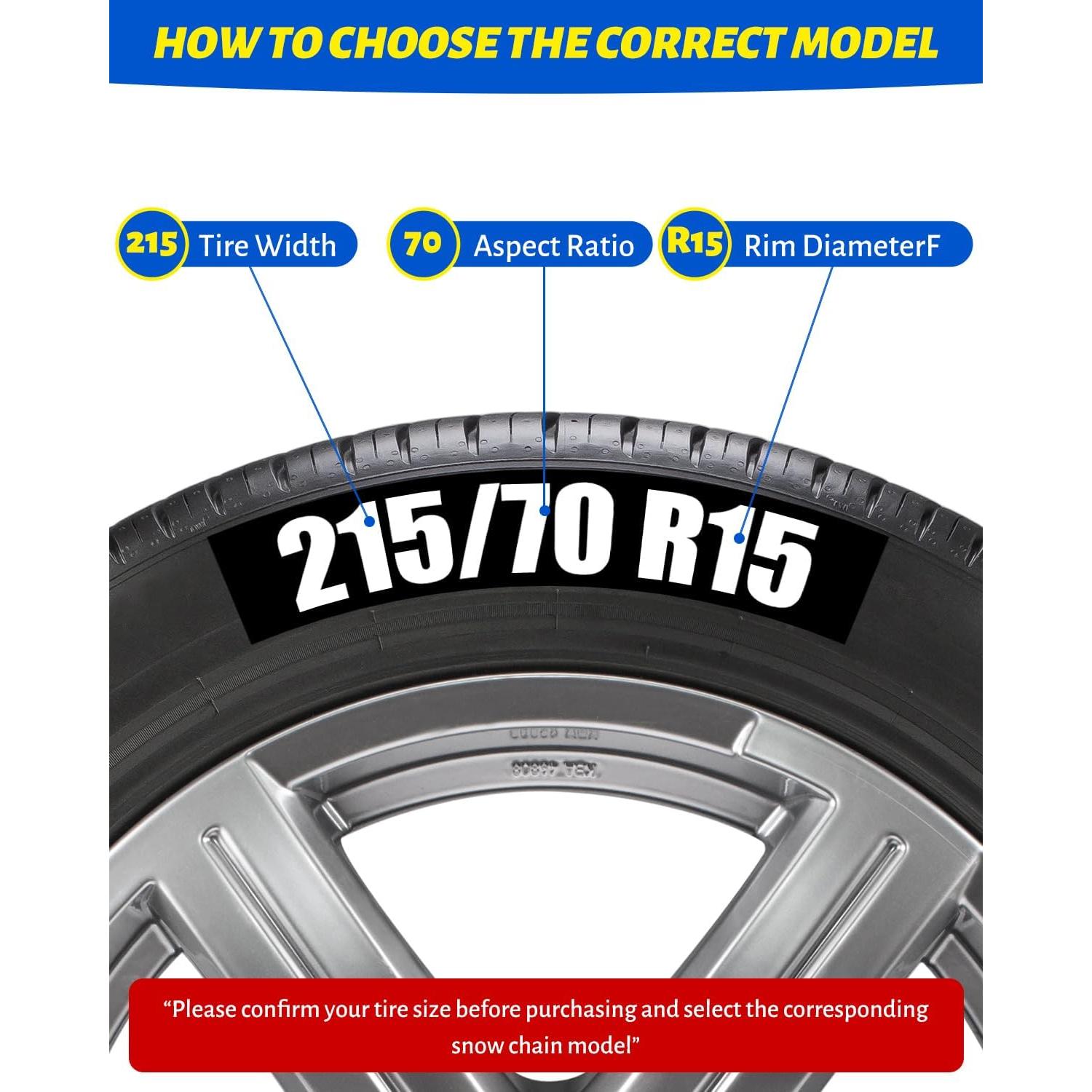 Cadenas de Nieve Automáticas Artizles HKN110 - Juego de 2