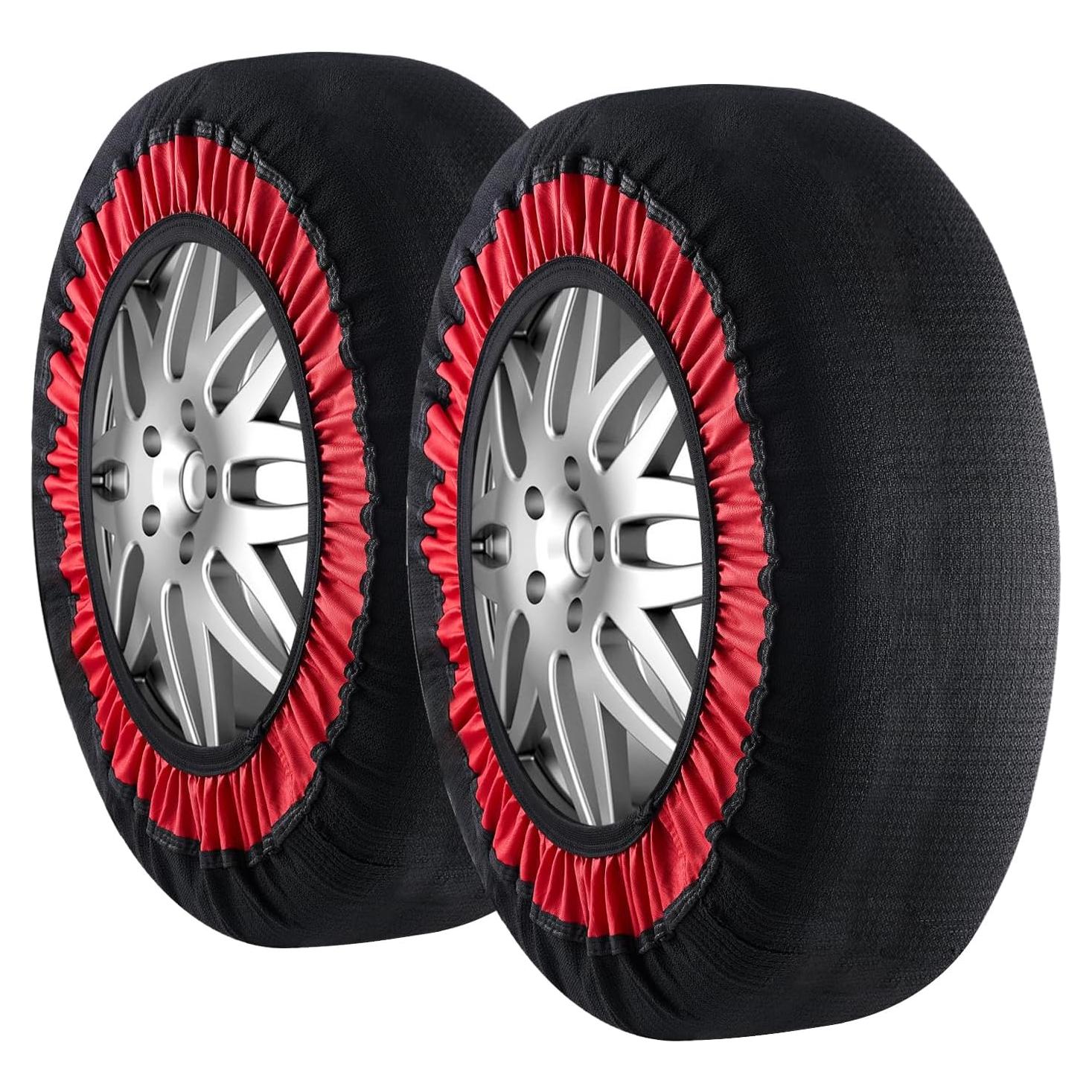 Calcetines de Nieve VEVOR para Neumáticos - Mediano, 2 Piezas