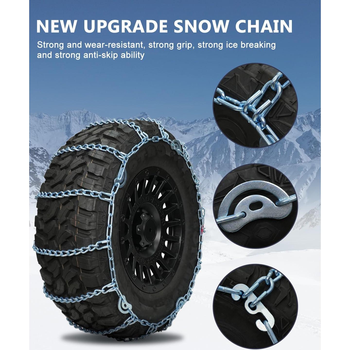 Cadenas de Nieve SCITOO QG2228CAM para Neumáticos 225-295 mm