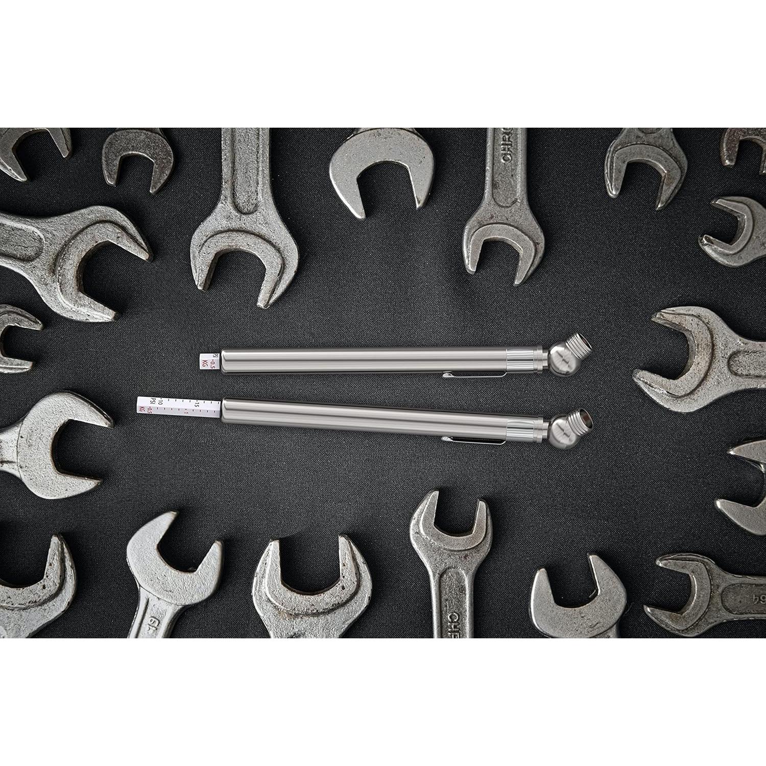 Juego de 2 Medidores de Presión de Neumáticos Bay State 10-75 PSI