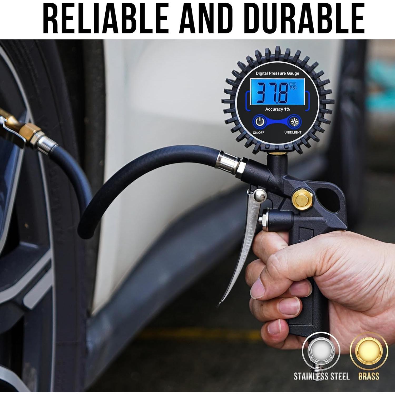 Medidor de Presión de Neumáticos Digital DigitPro P421 250 PSI