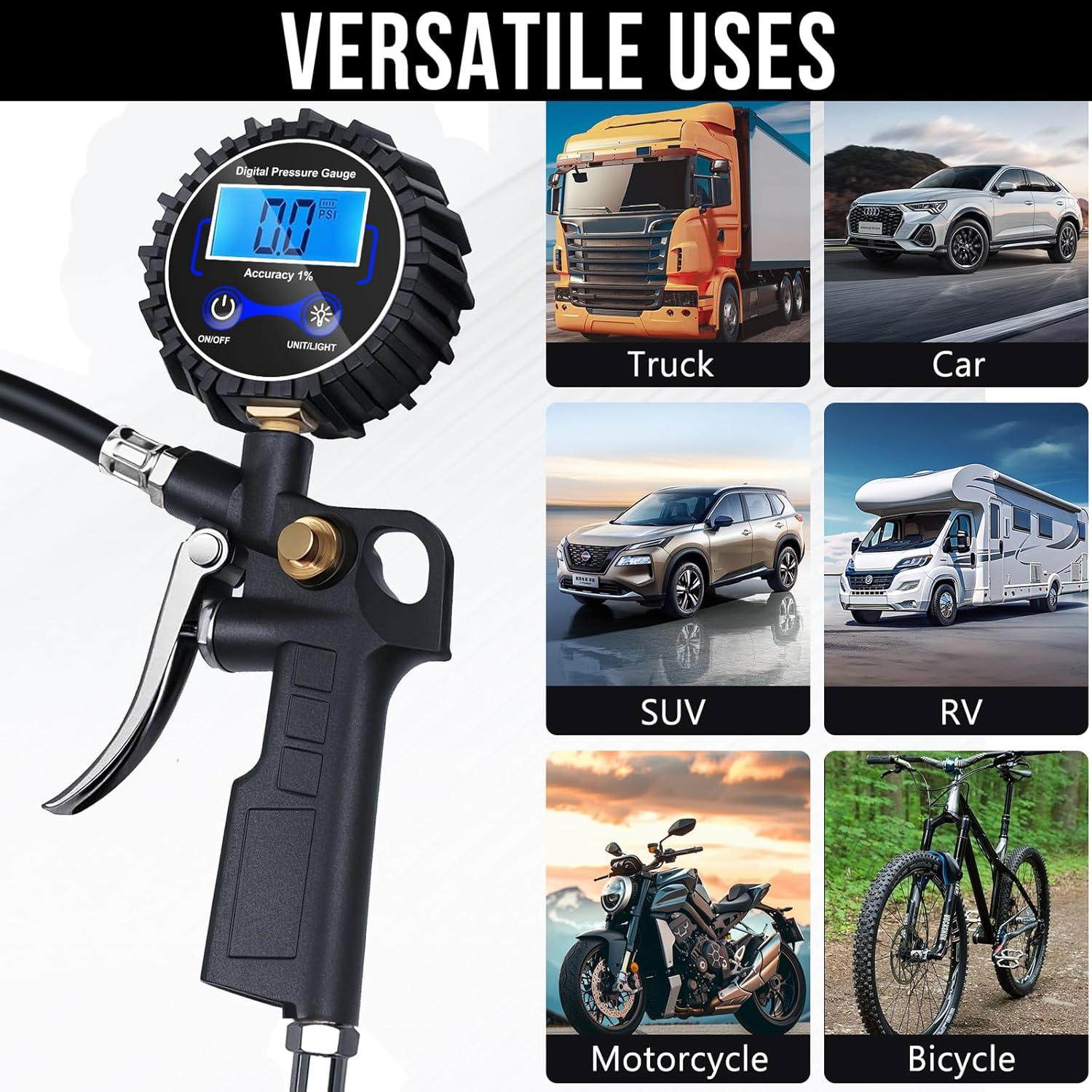 Medidor de Presión de Neumáticos Digital DigitPro P421 250 PSI