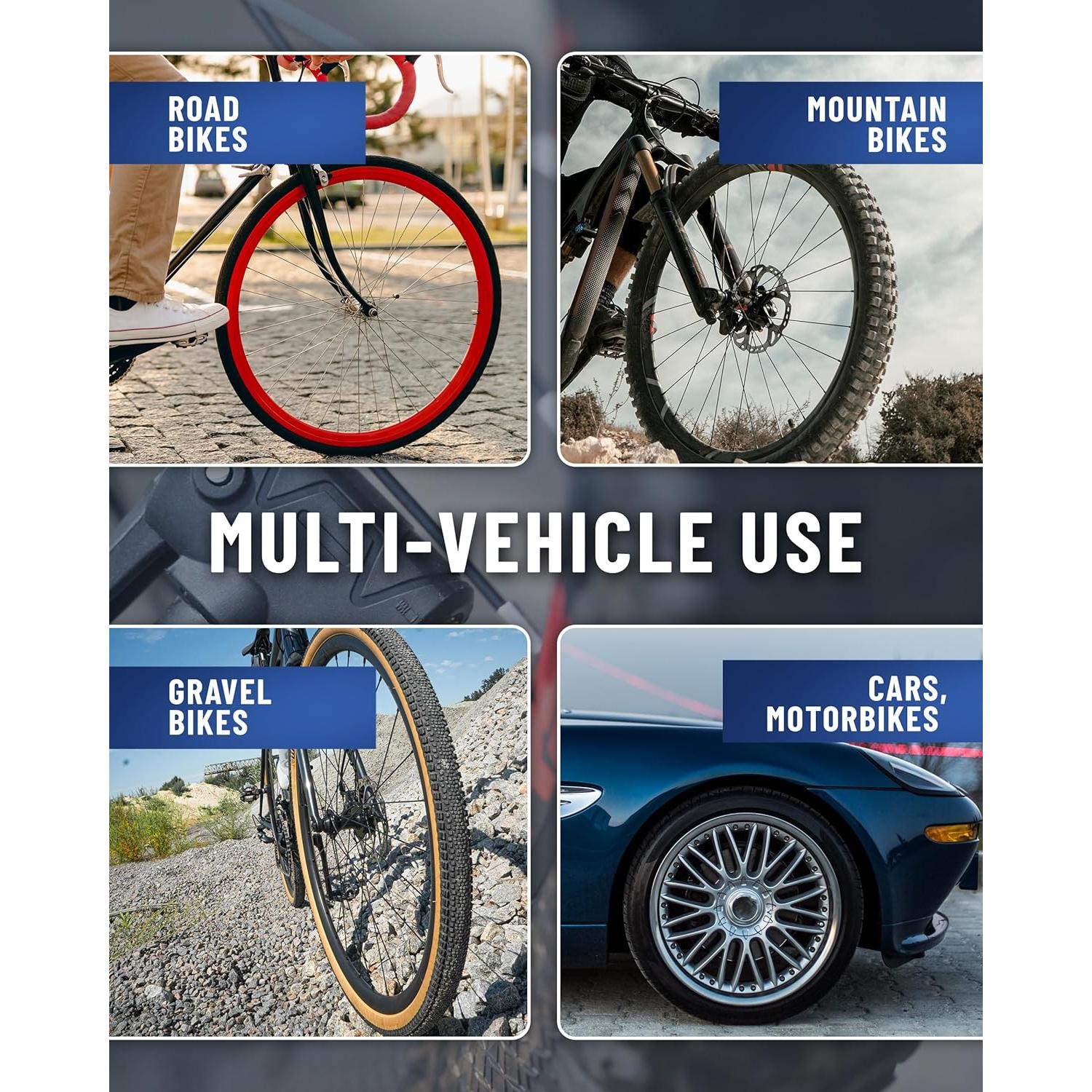 Inflador Digital de Neumáticos Gerchway 200 PSI - Válvula Presta