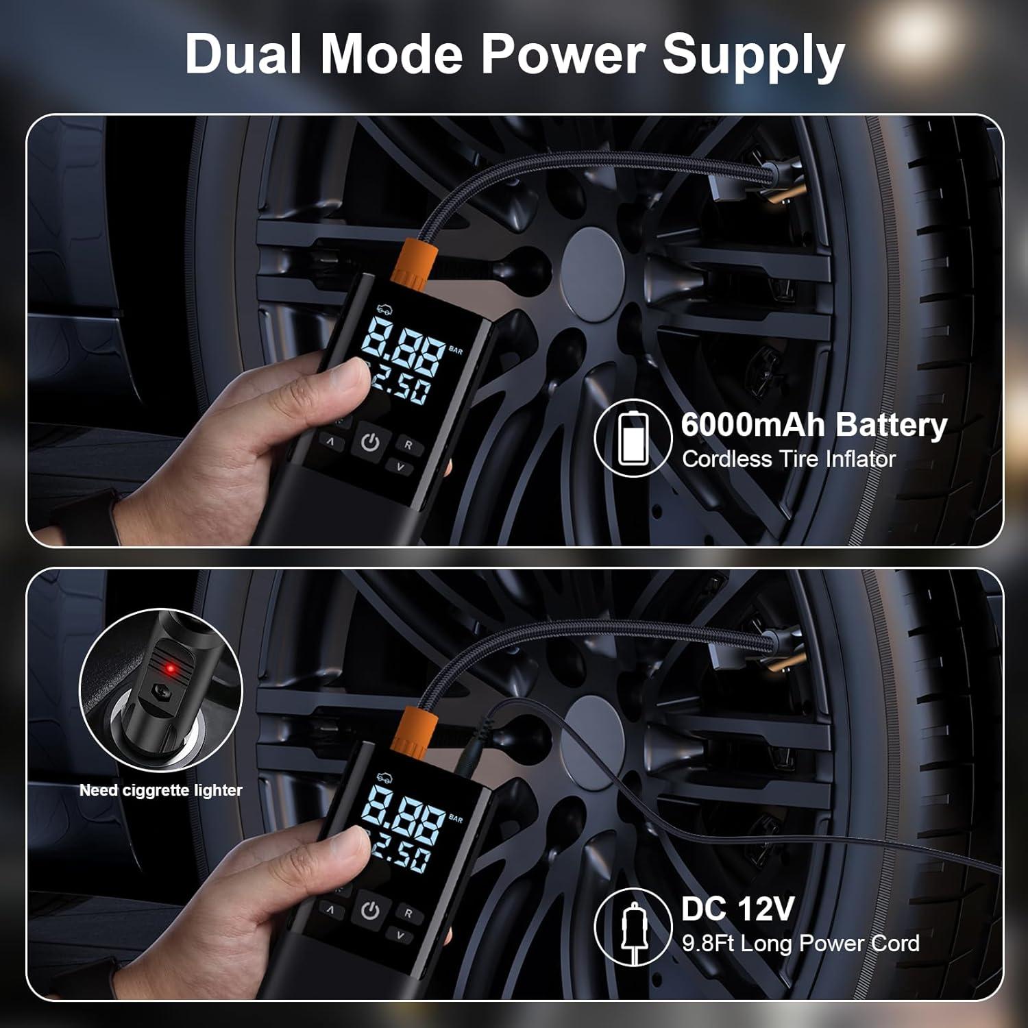 Compresor de Aire Portátil DCV CQB-01 150 PSI Inalámbrico