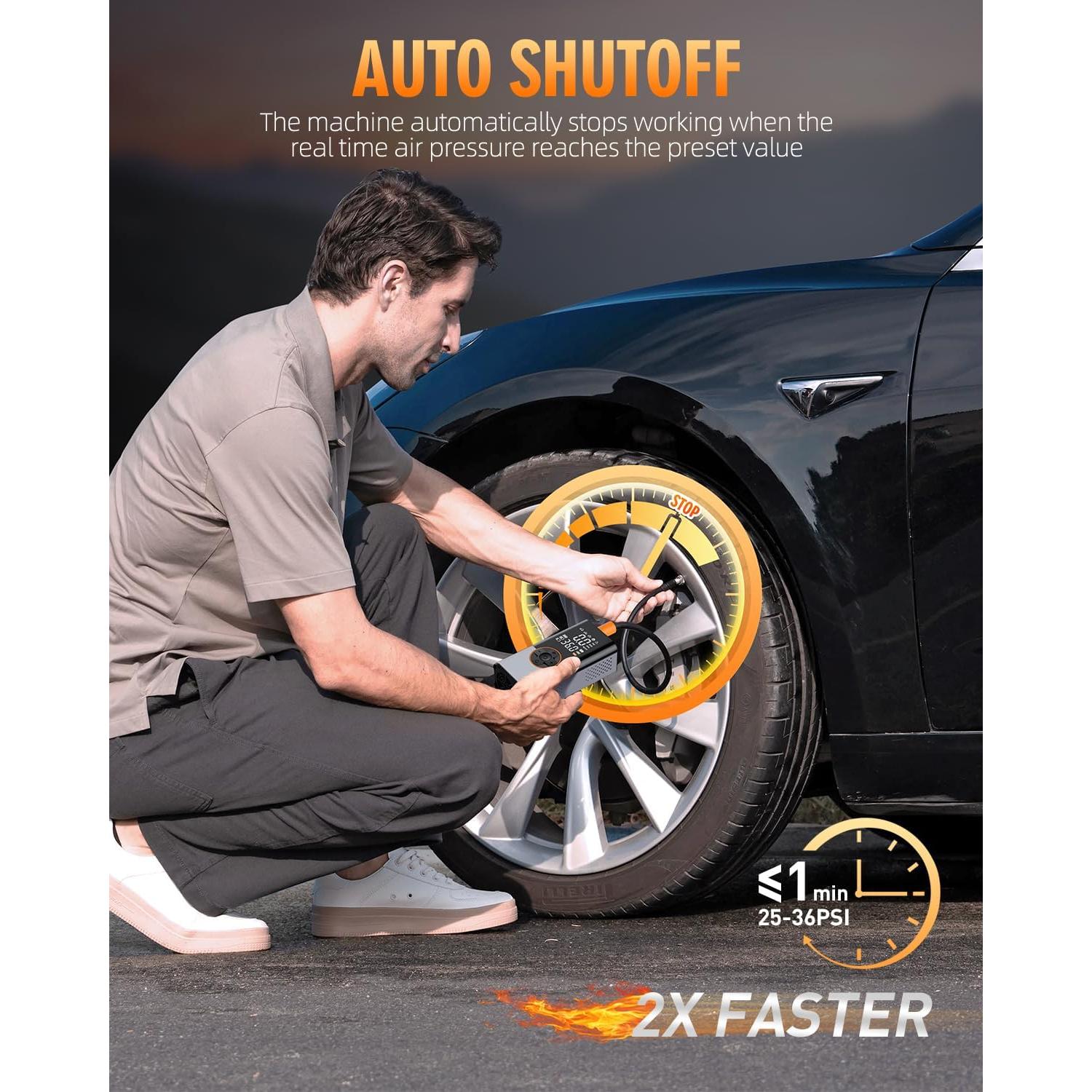 Compresor de Aire Portátil KUXISA CZK-5630 150 PSI 36 L/min