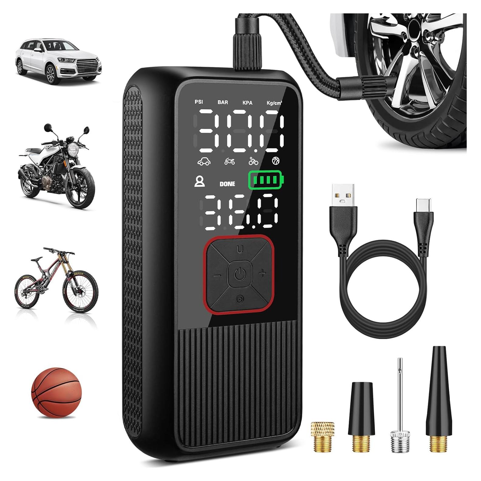 Compresor de Aire Portátil Pwperry T05 150 PSI para Neumáticos