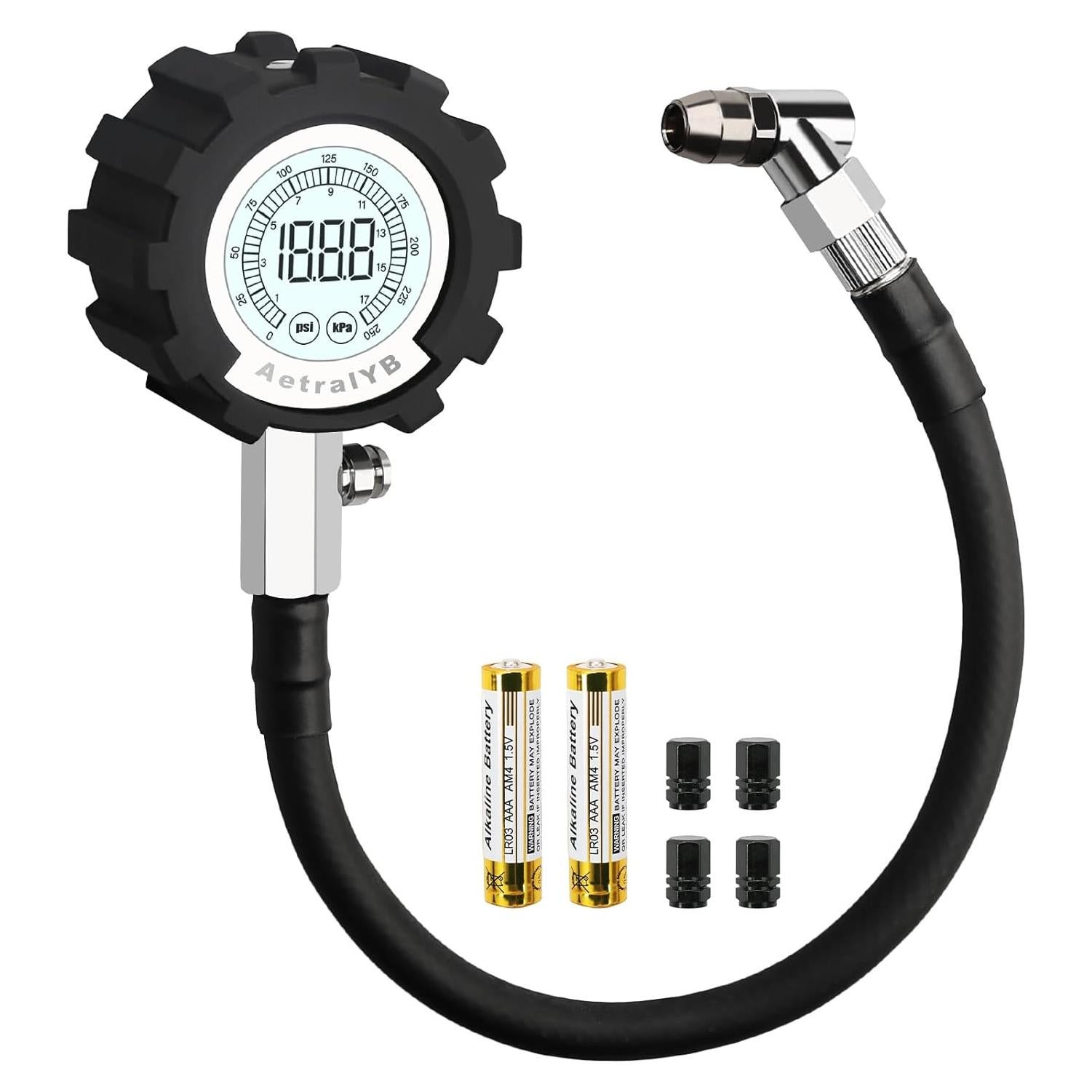 Medidor Digital de Presión de Neumáticos AetralYB 3-200 PSI