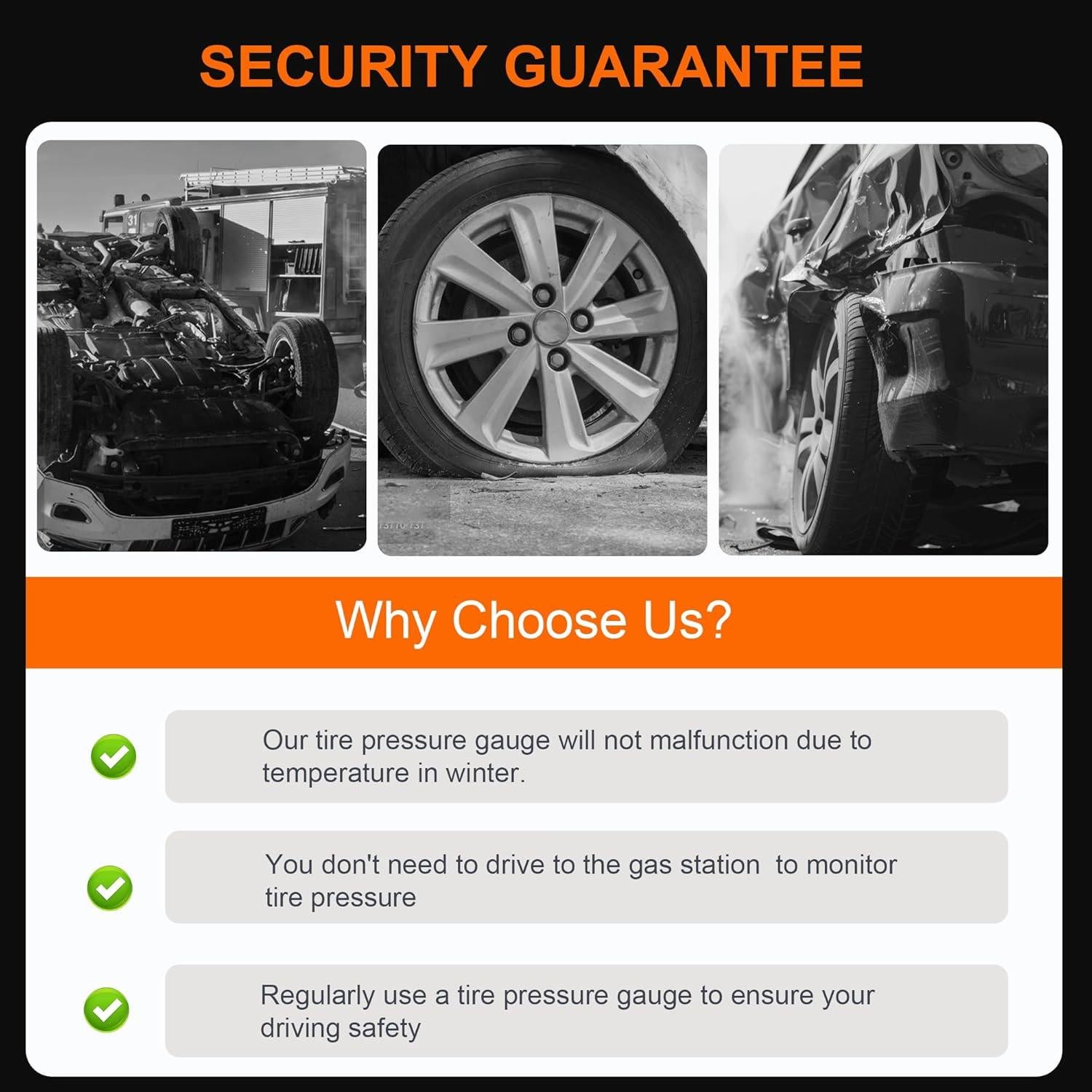 Manómetro de Neumáticos OWINUSTECH 60 PSI Dial Luminoso