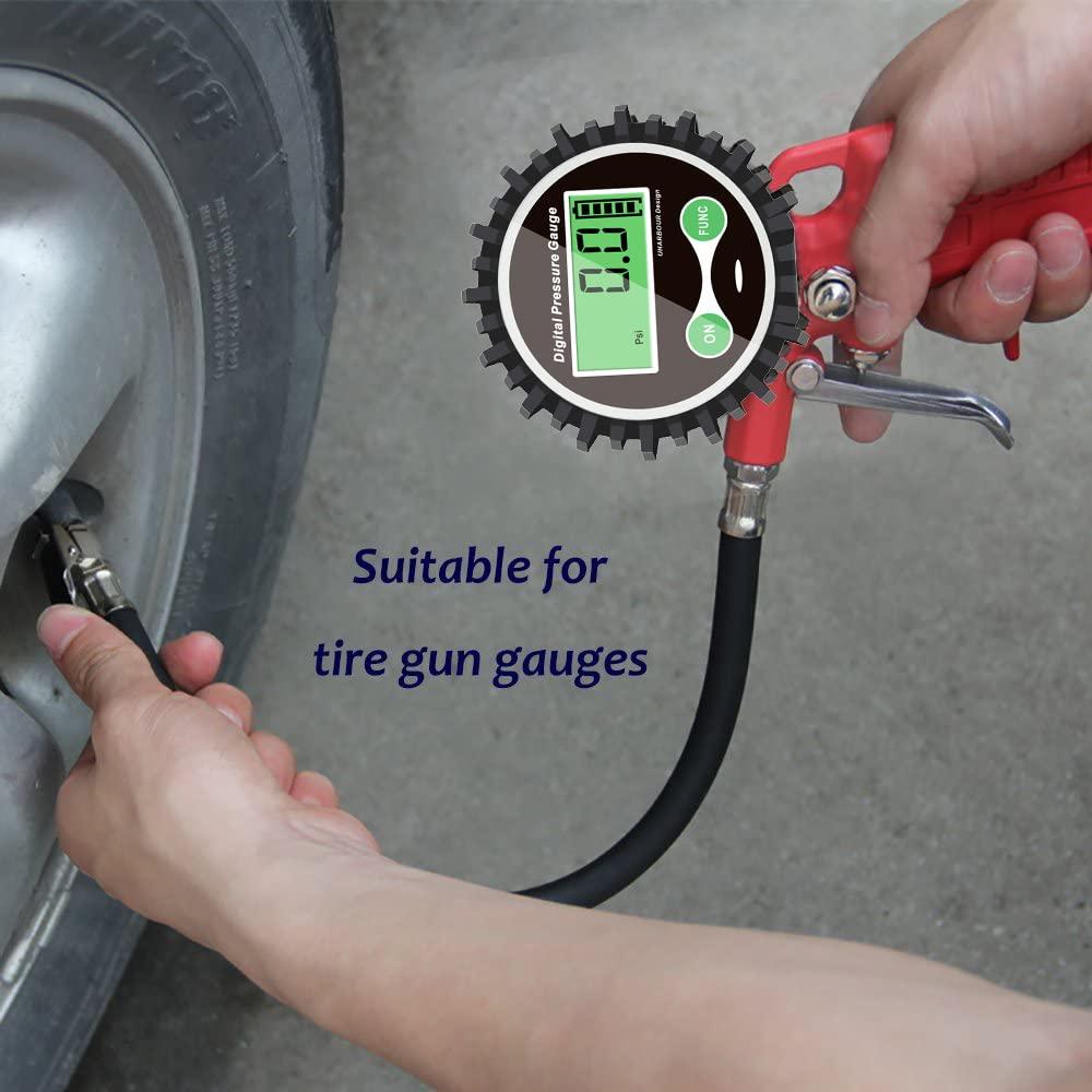 Manómetro Digital Uharbour 5-200 PSI con Protector de Goma