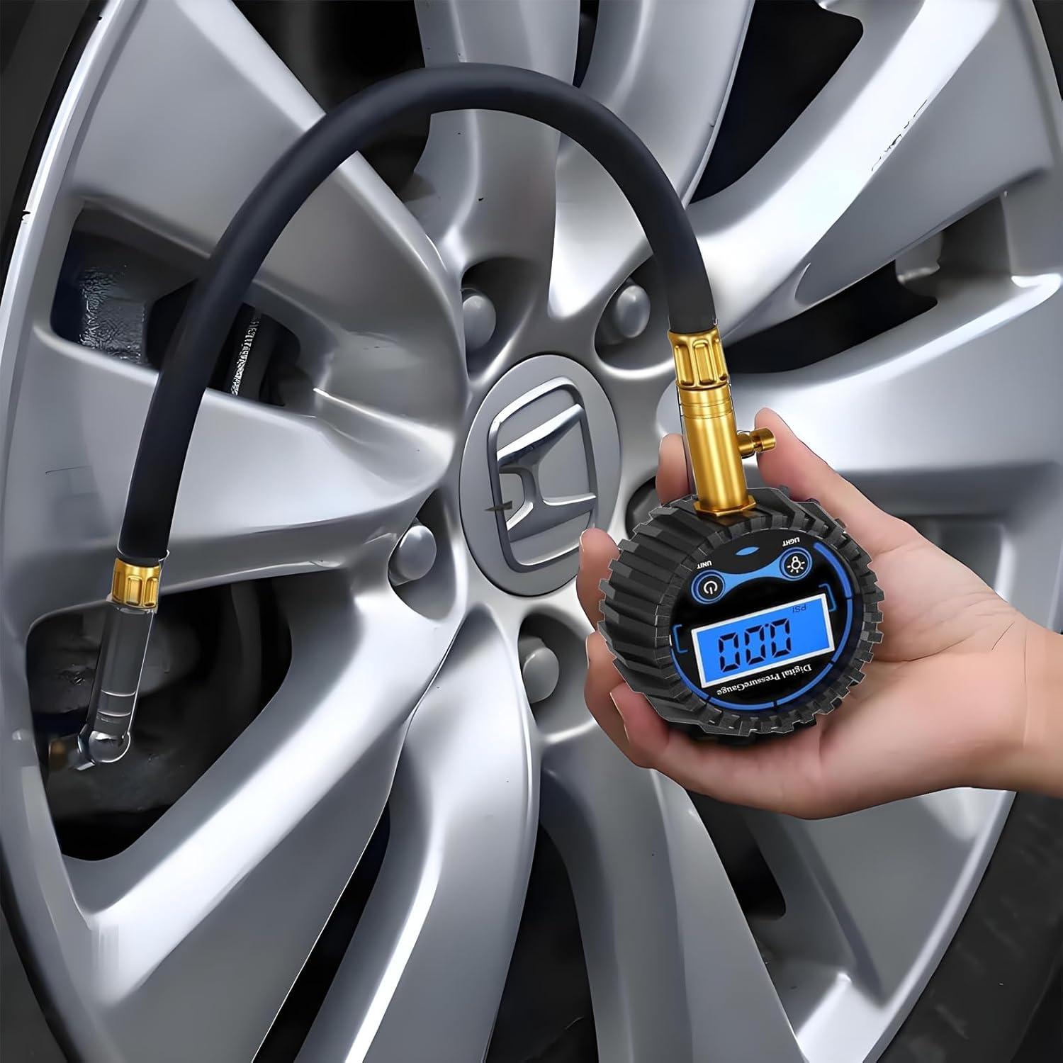 Medidor Digital de Presión de Neumáticos PINKJOY 0-17.24 Bar
