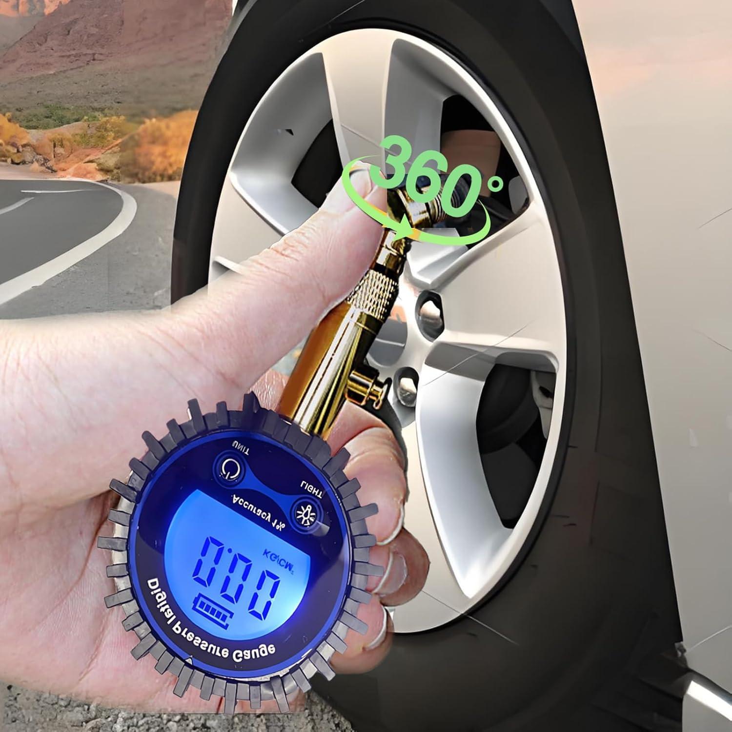 Medidor Digital de Presión de Neumáticos PINKJOY 250 PSI