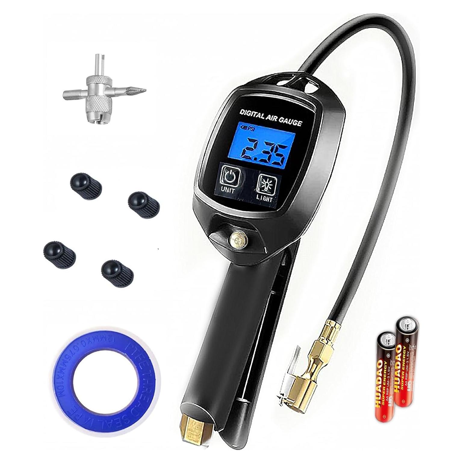 Inflador de Neumáticos Digital PINKJOY PK-D402 0-250 PSI