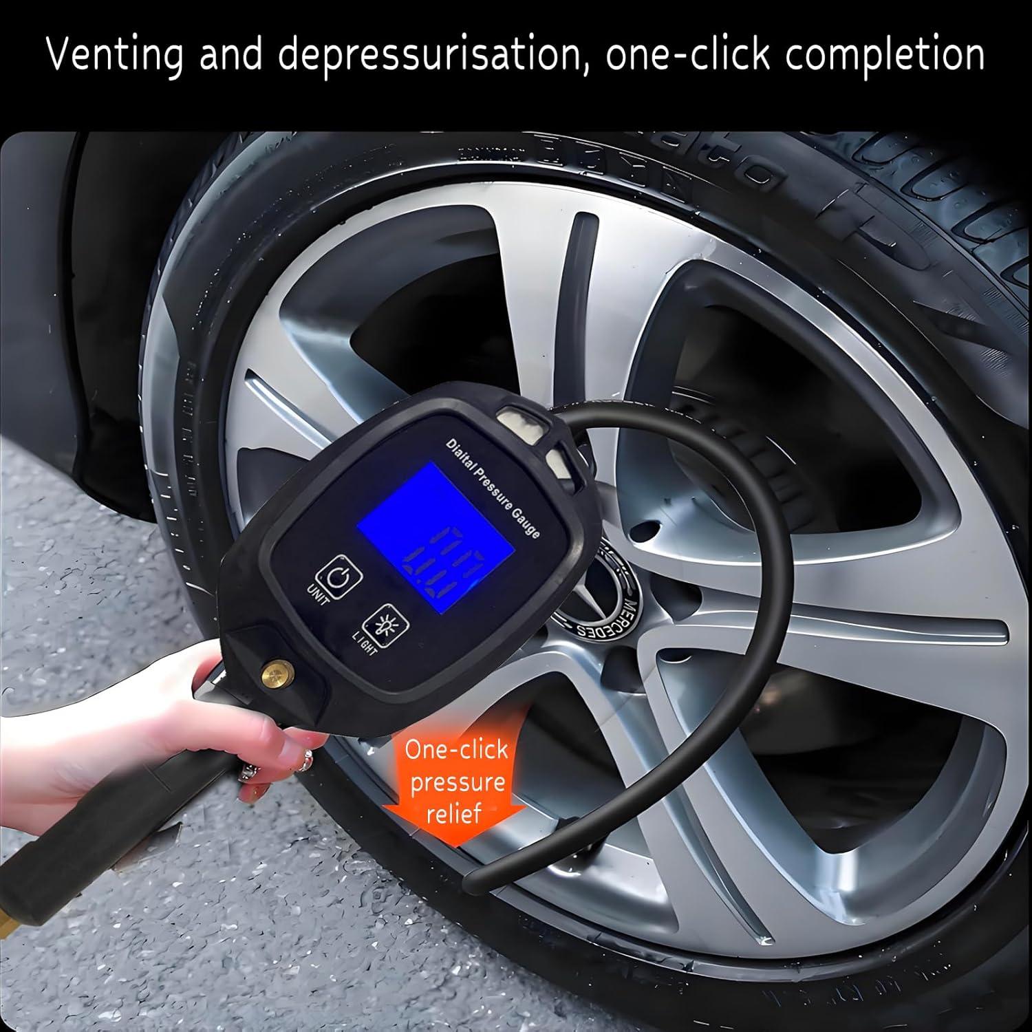 Inflador de Neumáticos Digital PINKJOY PK-D402 0-250 PSI