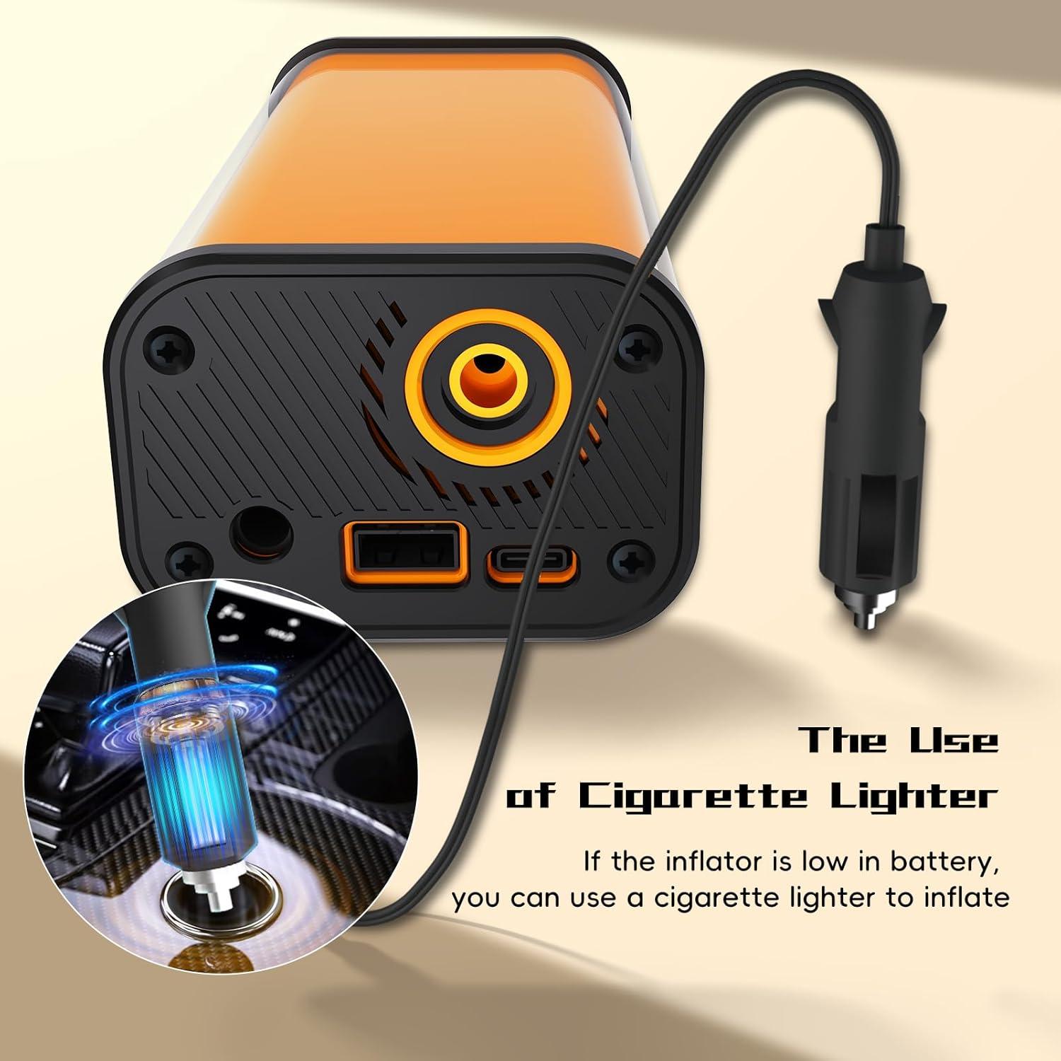 Compresor de Aire Portátil Treillage Tale 8017 150 PSI con Luz LED