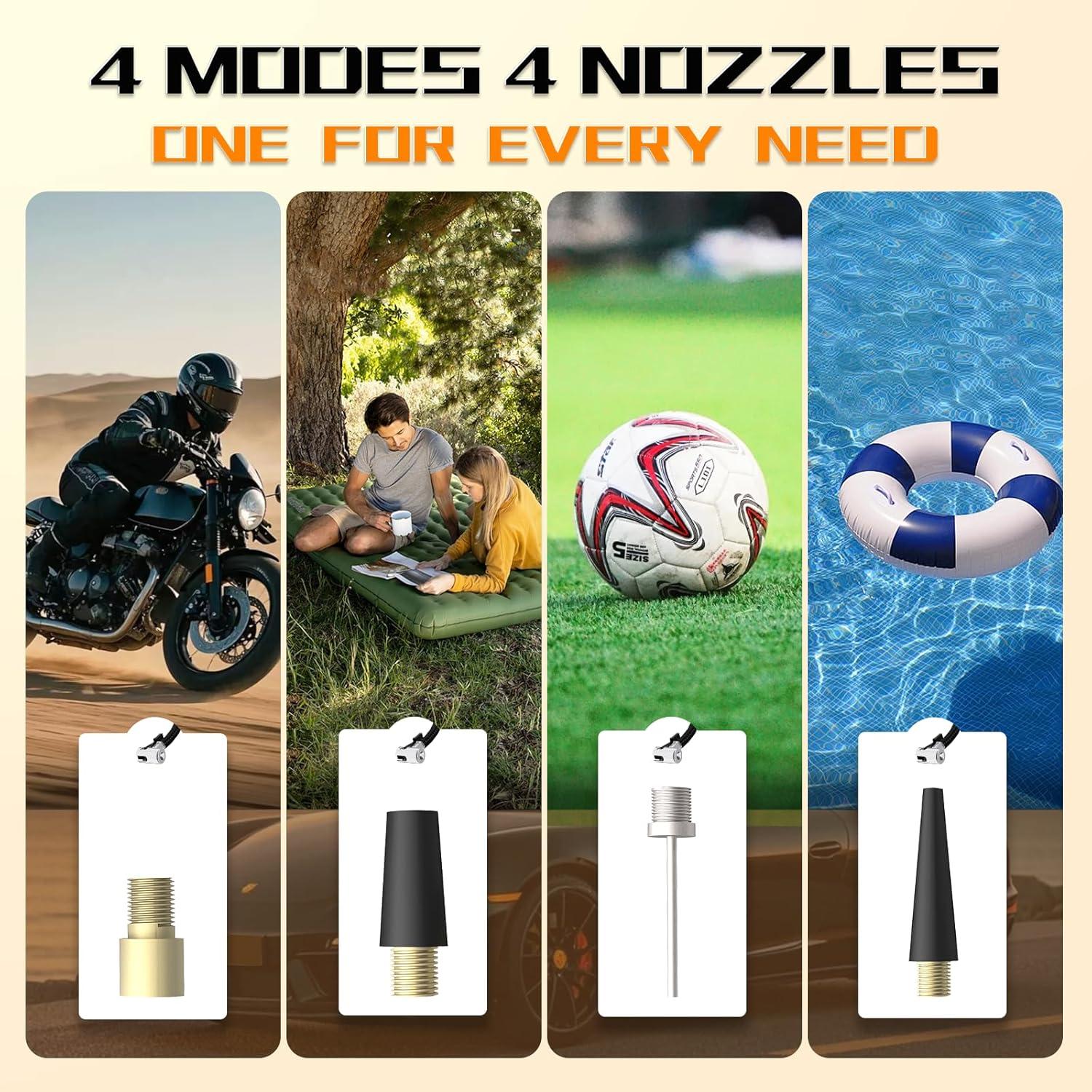 Compresor de Aire Portátil Treillage Tale 8017 150 PSI con Luz LED