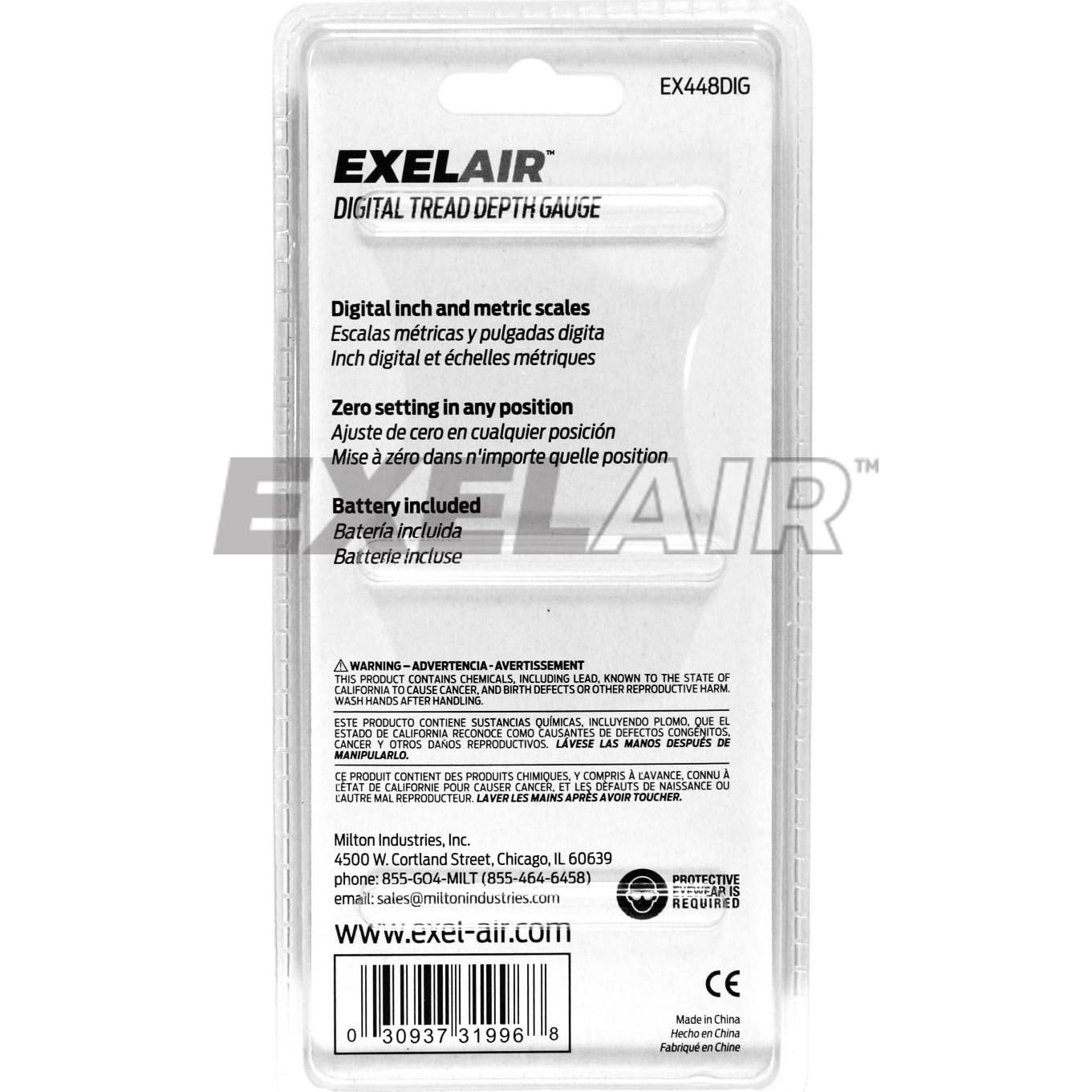 Medidor Digital de Profundidad de Banda de Rodadura Milton EX448DIG