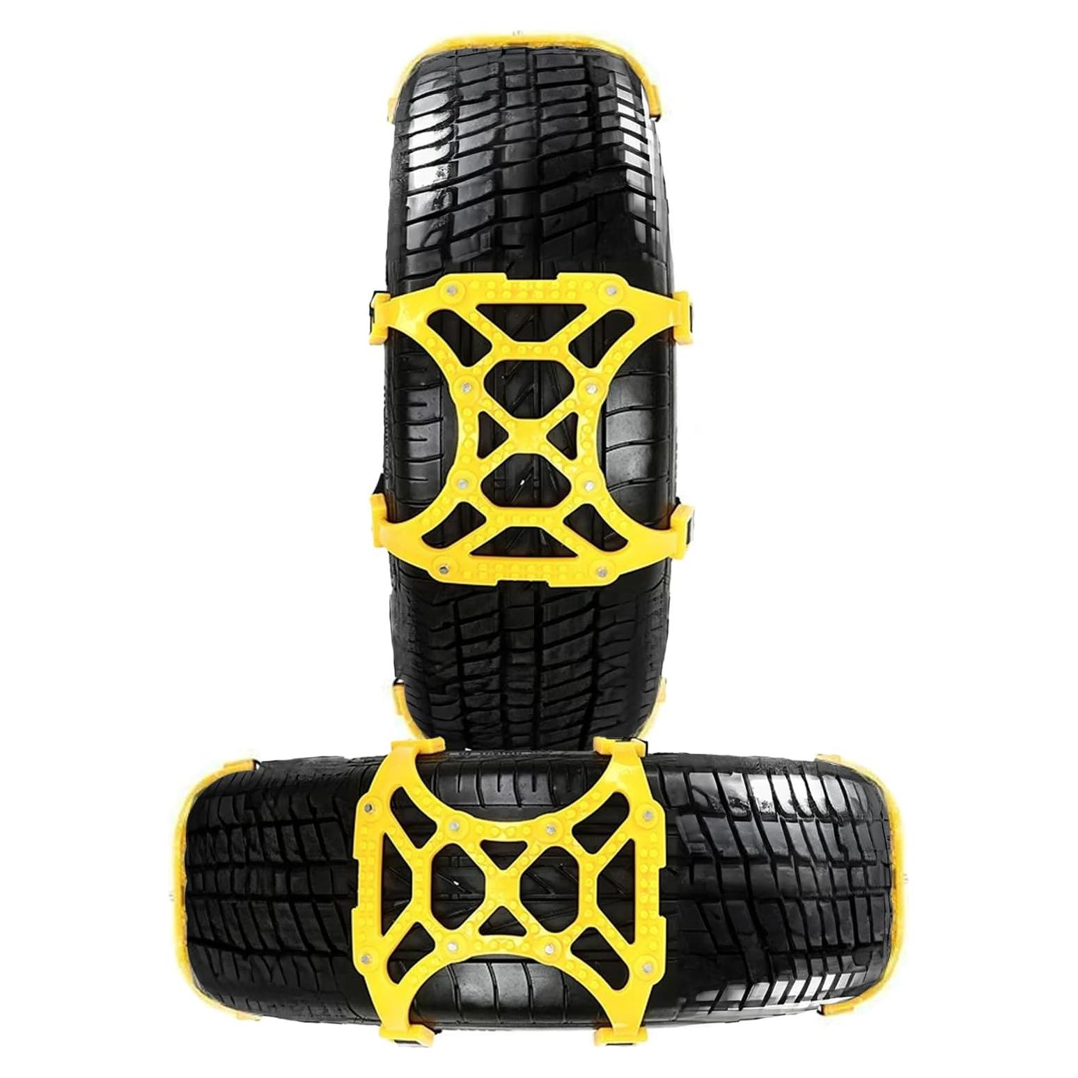 Cadenas de Nieve VaygWay Amarillas 6 Paquete Antideslizantes