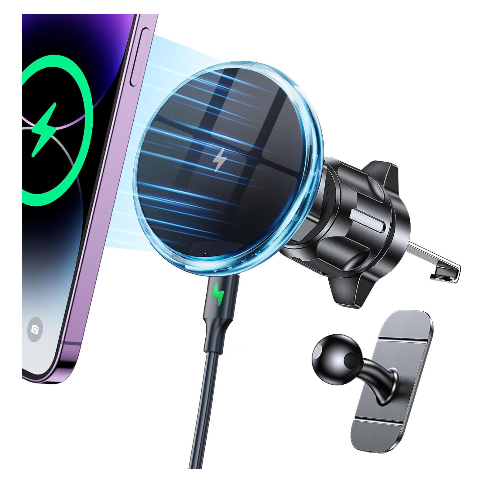 Cargador de Coche Inalámbrico MagSafe Romuto para iPhone 12-16