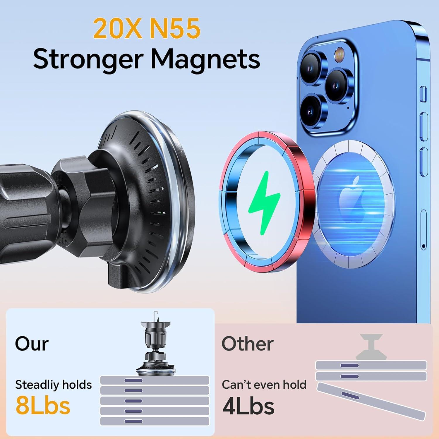 Cargador de Coche Inalámbrico MagSafe Romuto para iPhone 12-16