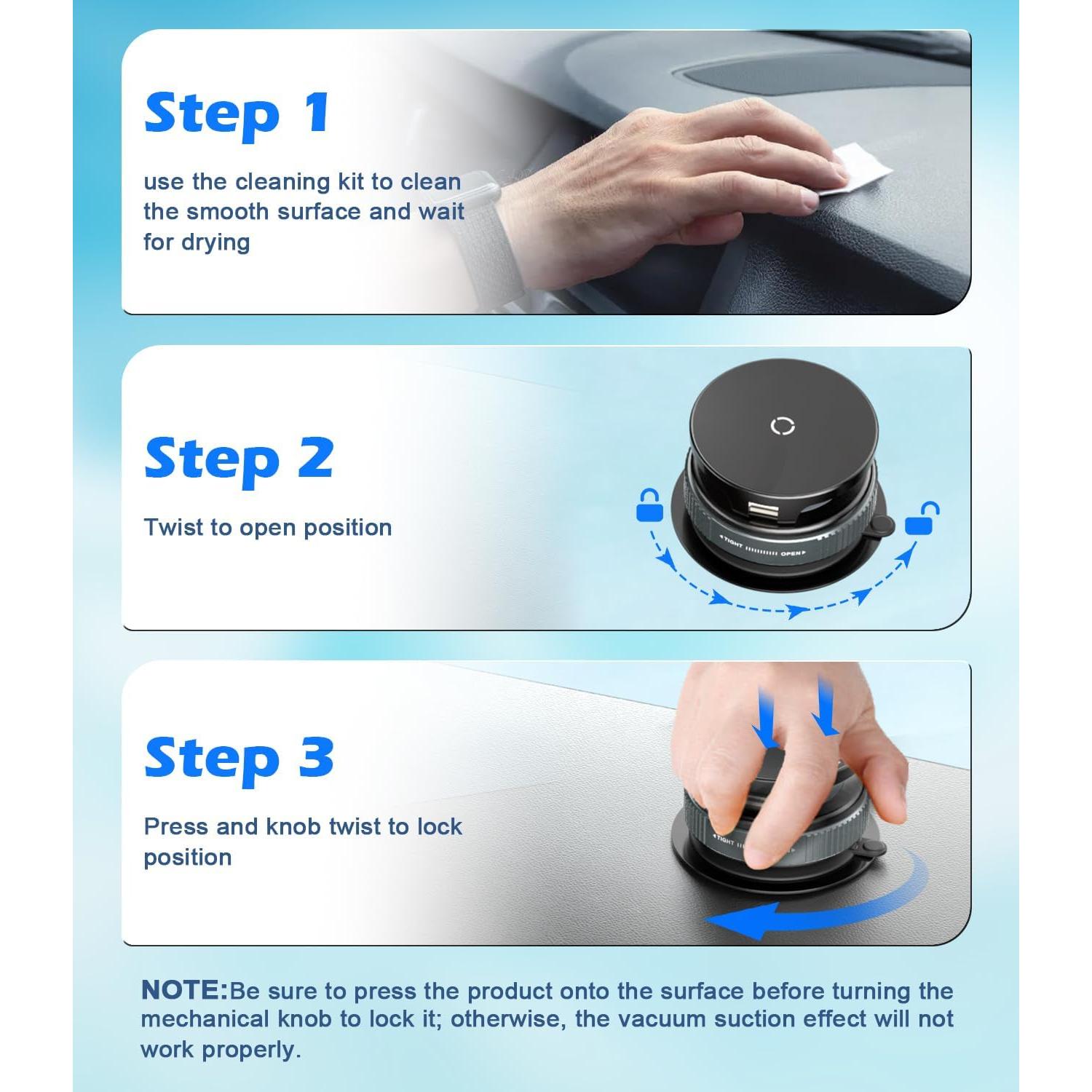 Soporte Magnético para Teléfono ALAFLY Cargador Inalámbrico 15W