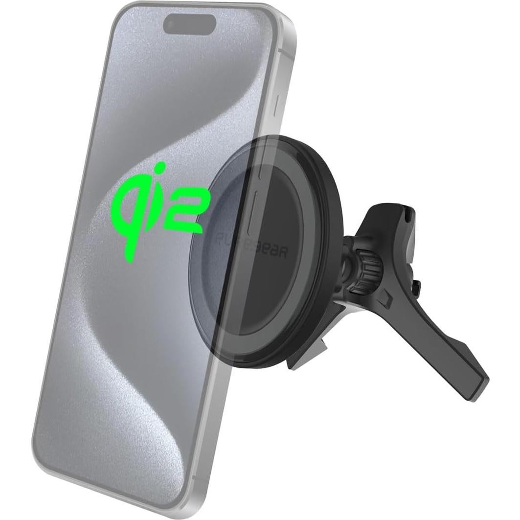 Cargador Inalámbrico Magnético PureGear Qi2 15W para Coche