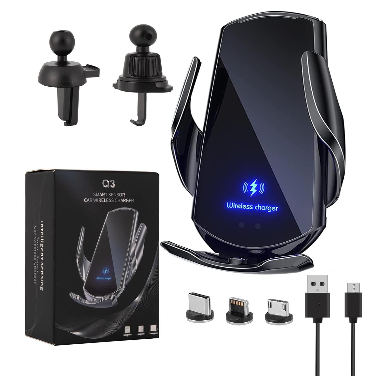 Soporte Cargador Inalámbrico para Auto LFNOWN 15W con Sujeción Automática