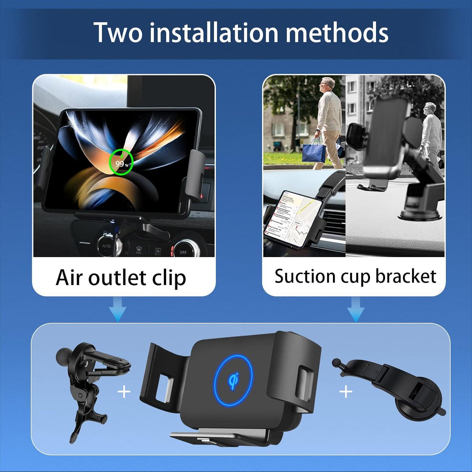 Soporte Cargador Inalámbrico 15W DOODBI para Galaxy Z Fold y iPhone