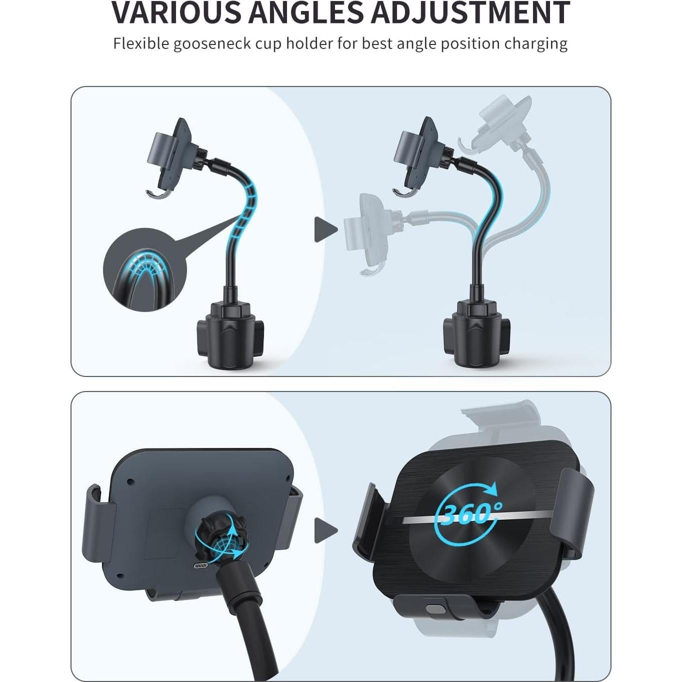 Cargador Inalámbrico para Auto MAKAQI Z Fold 6/5/4/3/2 15W