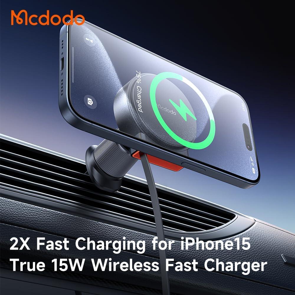 Cargador de Coche MagSafe 15W Mcdodo con Cable USB-C Retráctil