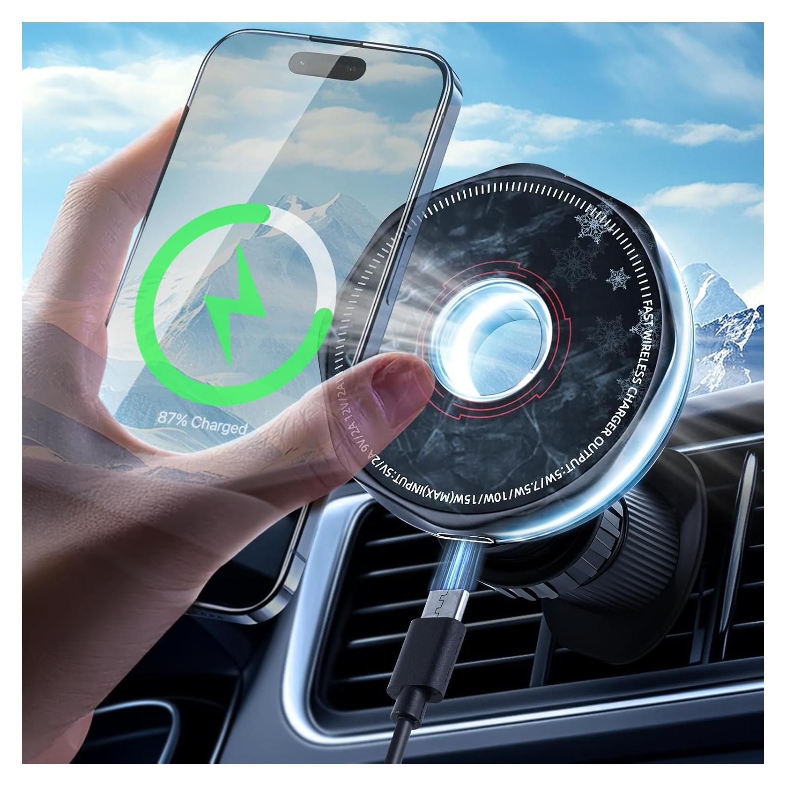 Cargador Inalámbrico para Auto SGRAMSTORG 15W Magnético