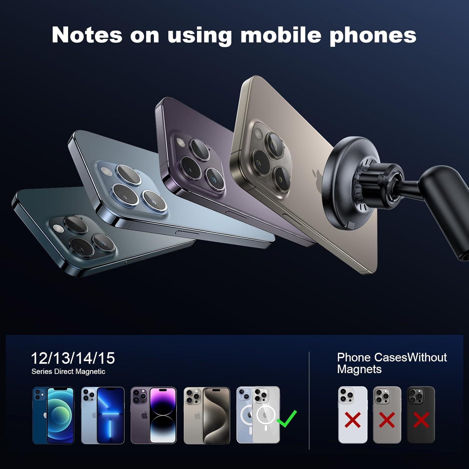 Soporte Cargador Inalámbrico 15W MagSafe para Coche Gaoyi X19A