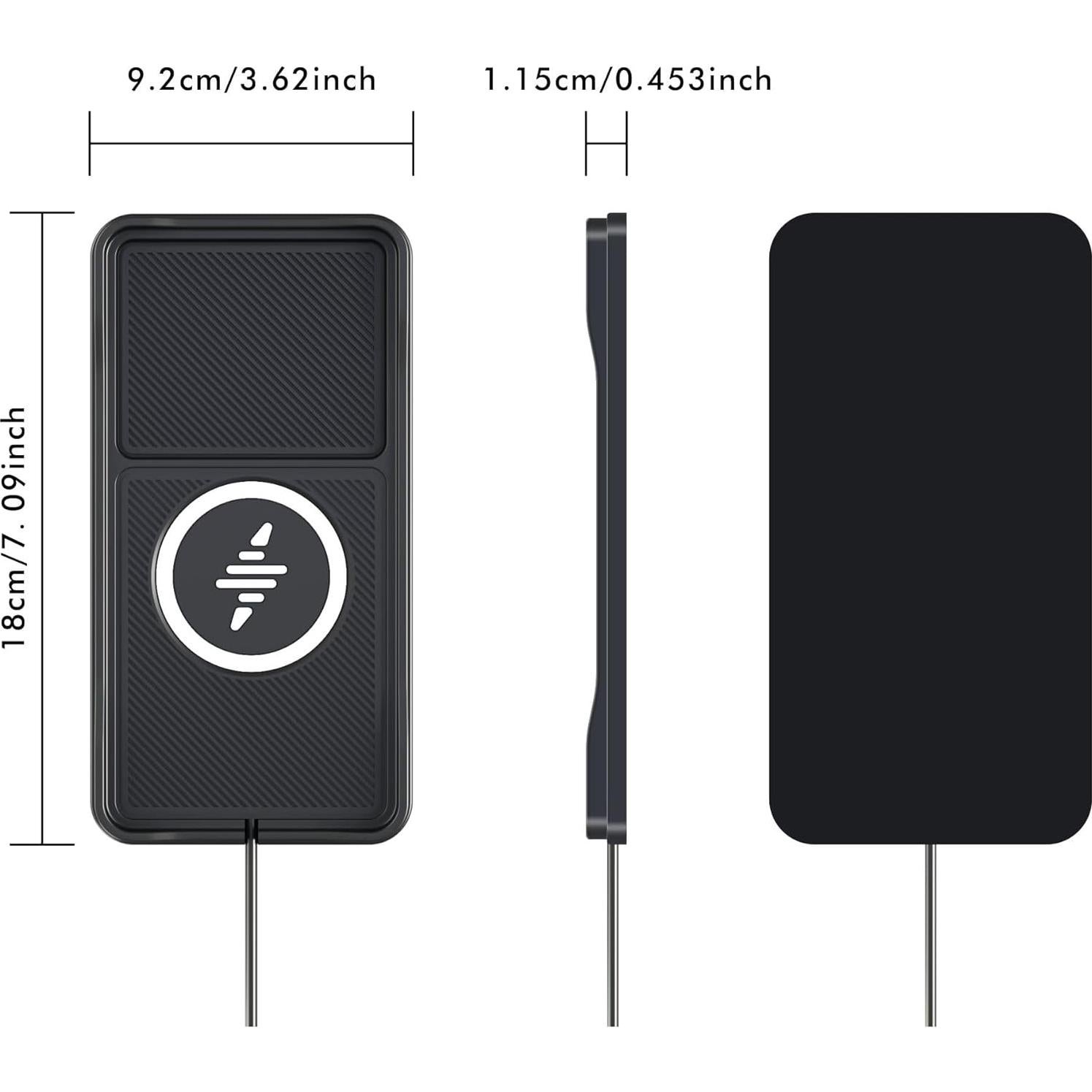 Cargador Inalámbrico Rápido 15W para Auto LANSEMKU A3M