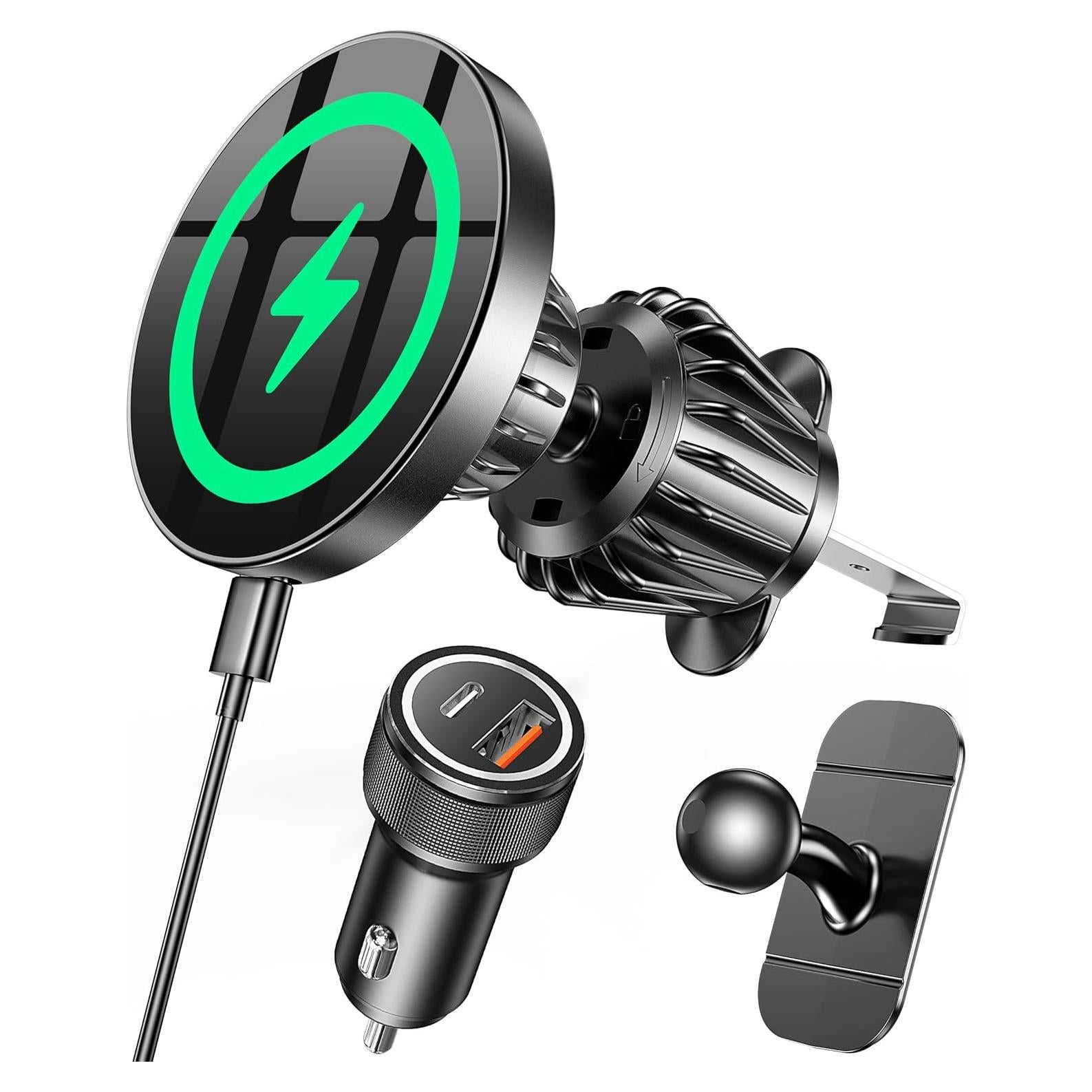 Soporte Cargador Magnético Coolpow MagSafe 15W para iPhone