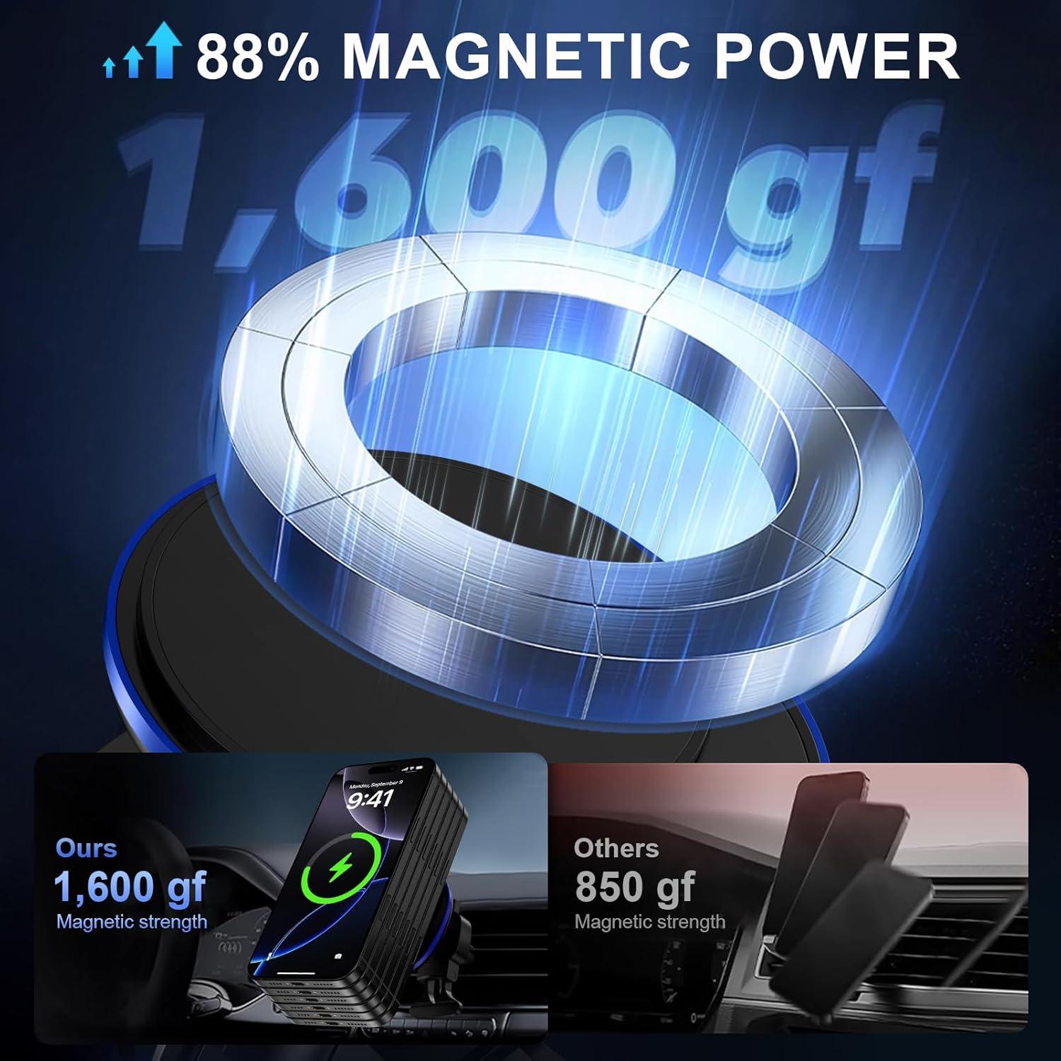 Cargador Inalámbrico Magnético para Auto 15W SHENZHEN