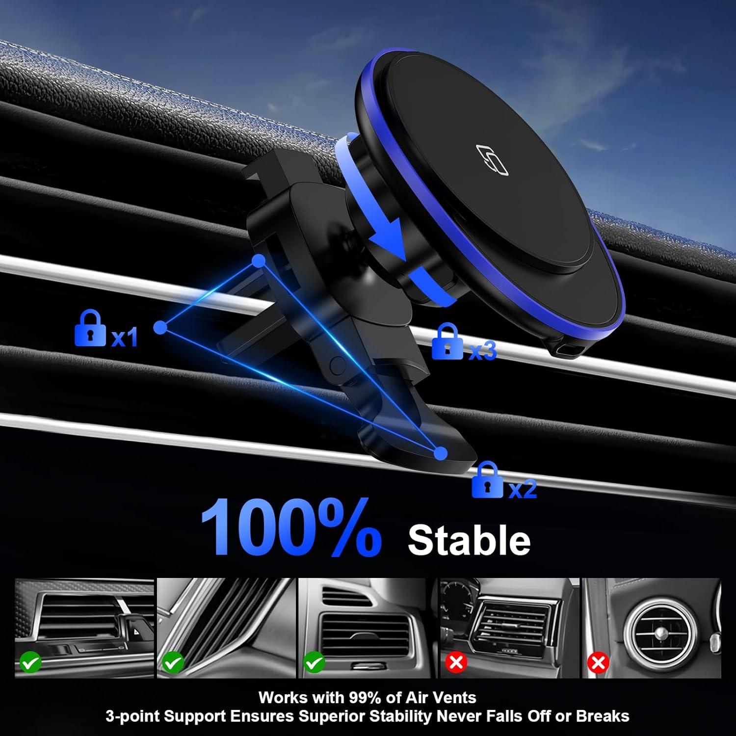 Cargador Inalámbrico Magnético para Auto 15W SHENZHEN