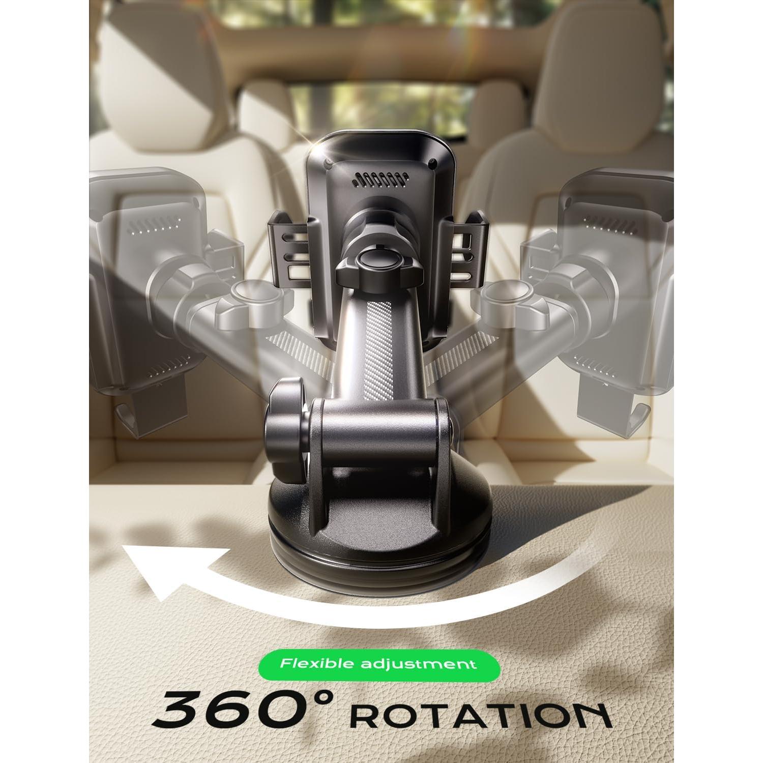 Cargador Inalámbrico para Auto JUSAKA 15W Soporte Teléfono