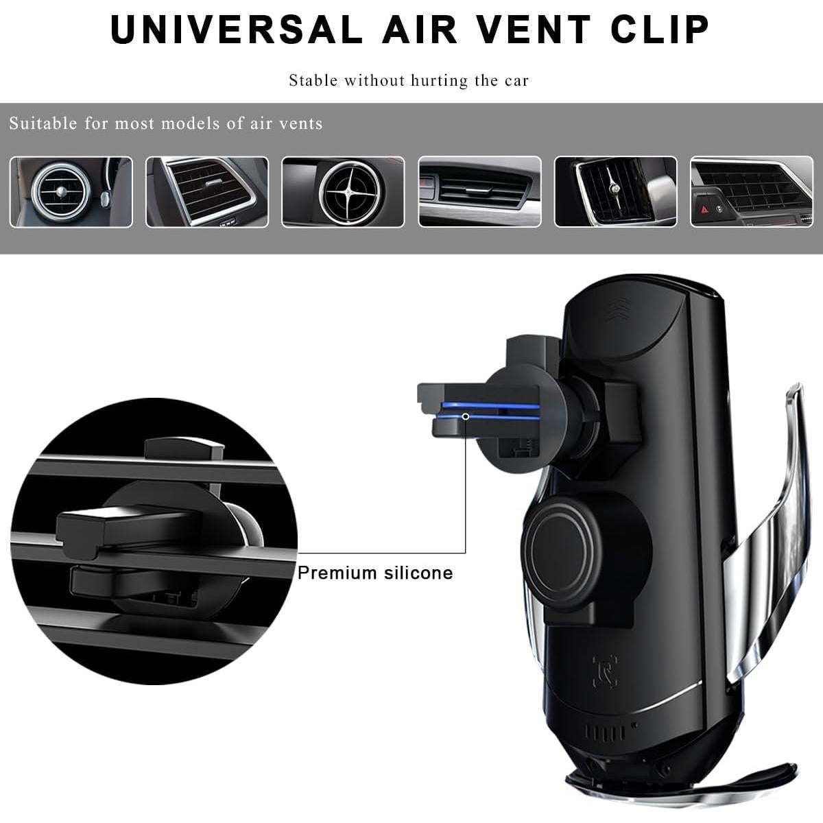 Cargador Inalámbrico para Automóvil MUQIDA 15W con Soporte