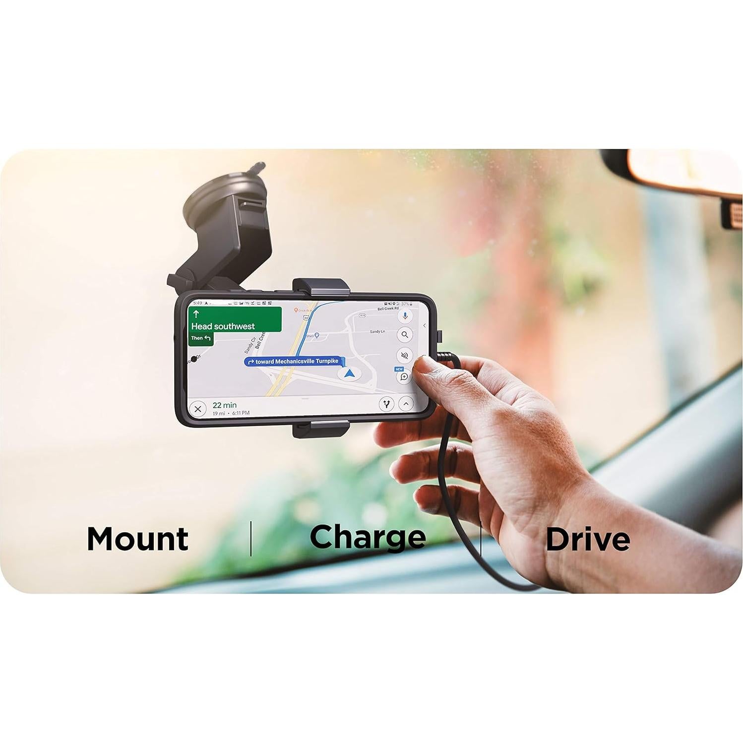 Soporte para teléfono con carga rápida Qi Encased CM505