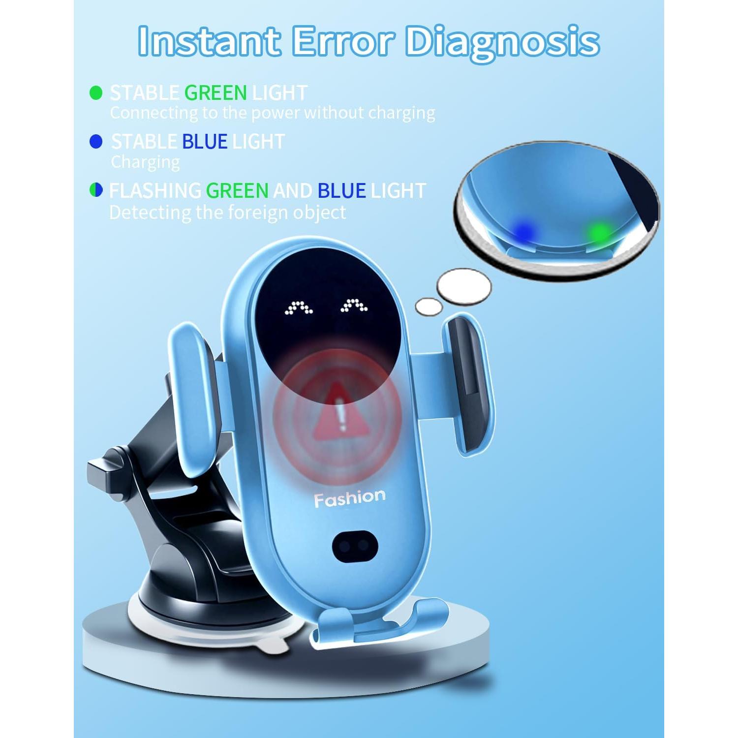 Cargador Inalámbrico para Auto Aendern 15W 3 en 1 Soporte Teléfono