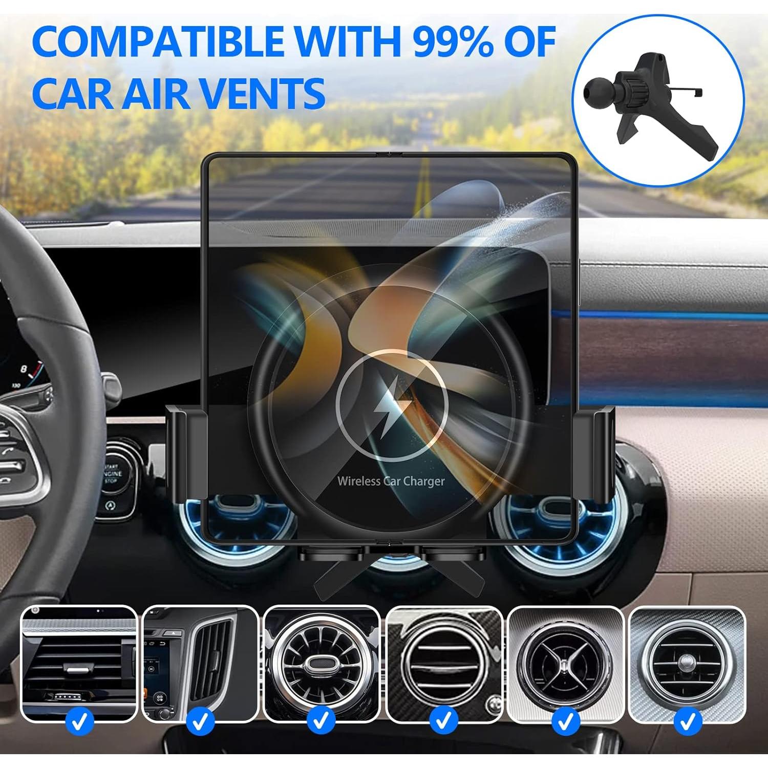 Cargador Inalámbrico para Auto HULYVIC 20W con Ventilador