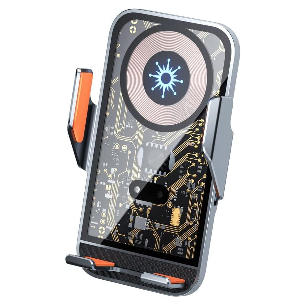 Soporte para Teléfono Móvil Cargador Inalámbrico Mulcort Gris