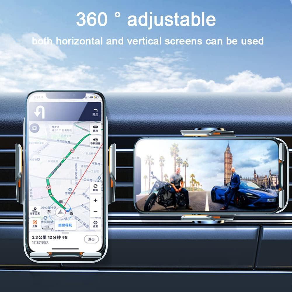 Soporte para Teléfono Móvil Cargador Inalámbrico Mulcort Gris