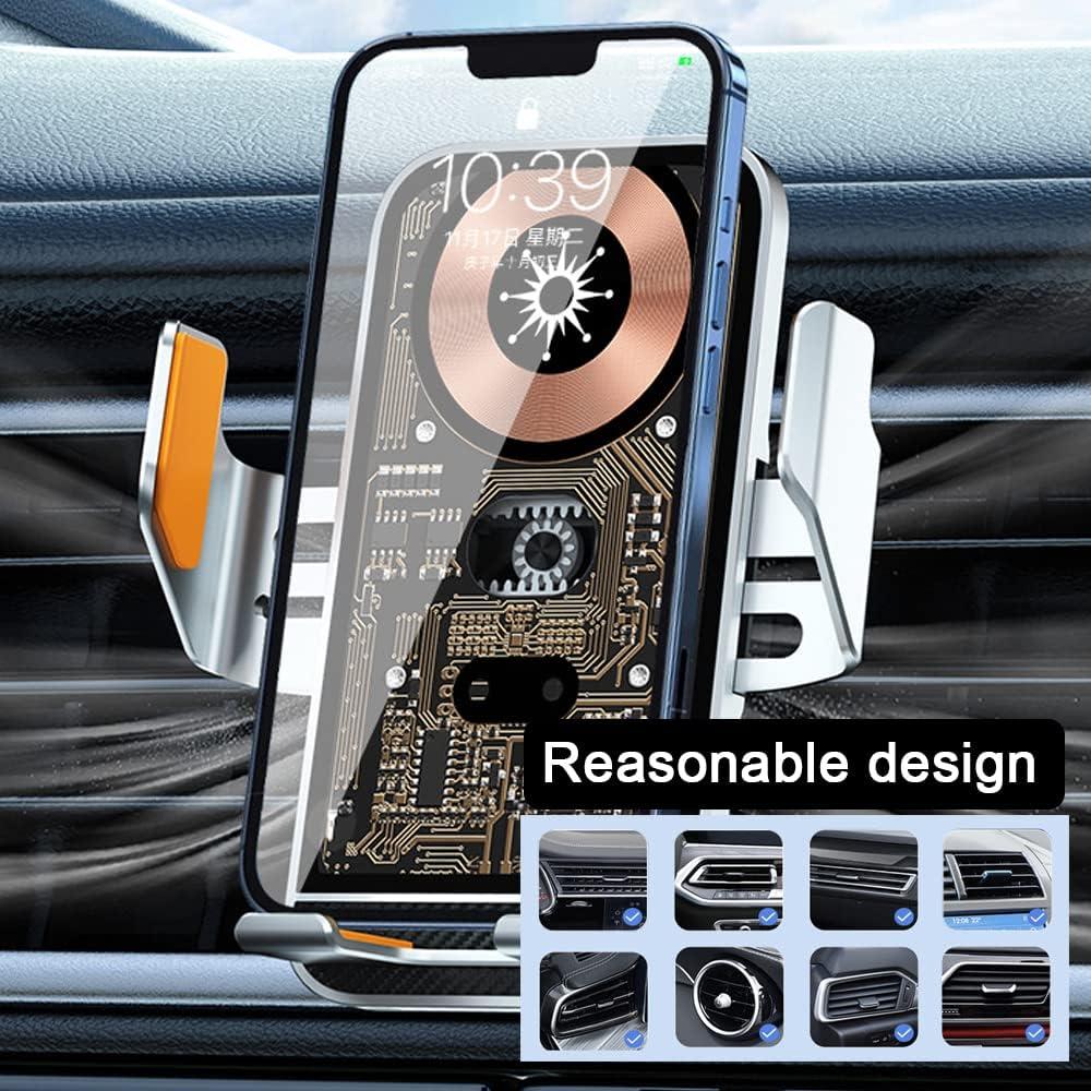 Soporte para Teléfono Móvil Cargador Inalámbrico Mulcort Gris