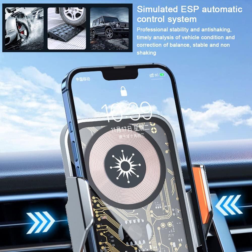 Soporte para Teléfono Móvil Cargador Inalámbrico Mulcort Gris