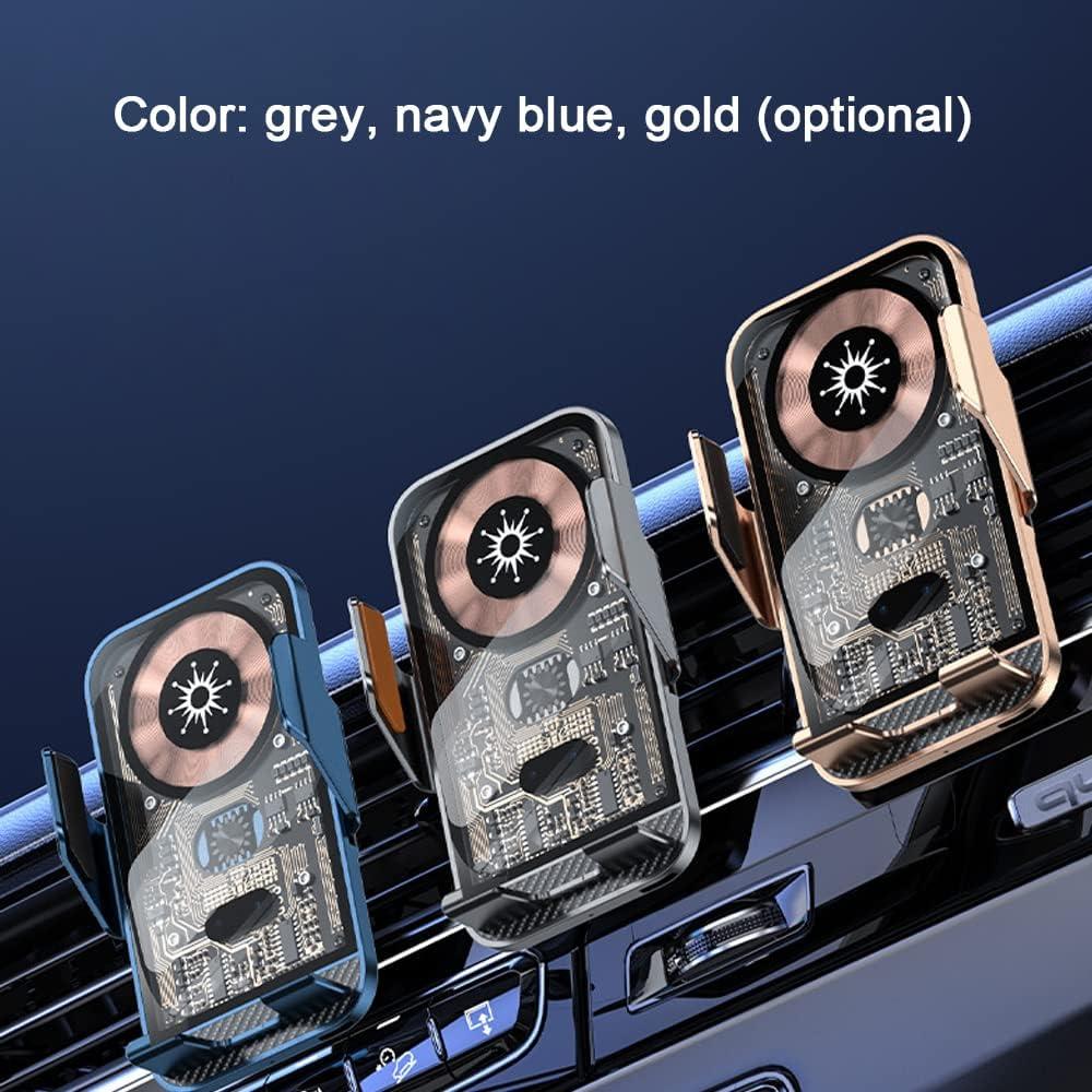 Soporte para Teléfono Móvil Cargador Inalámbrico Mulcort Gris